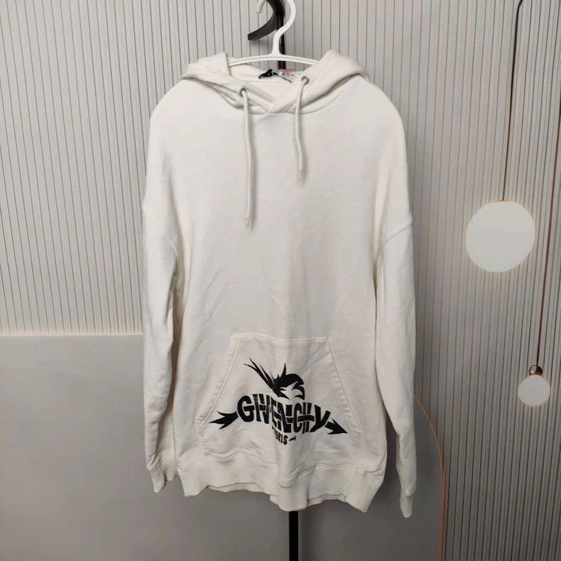 Givenchy Givenchy White Cotton Hooded Sweatshirt, XS Size US XS / EU 42 / 0 - 1 Thumbnail