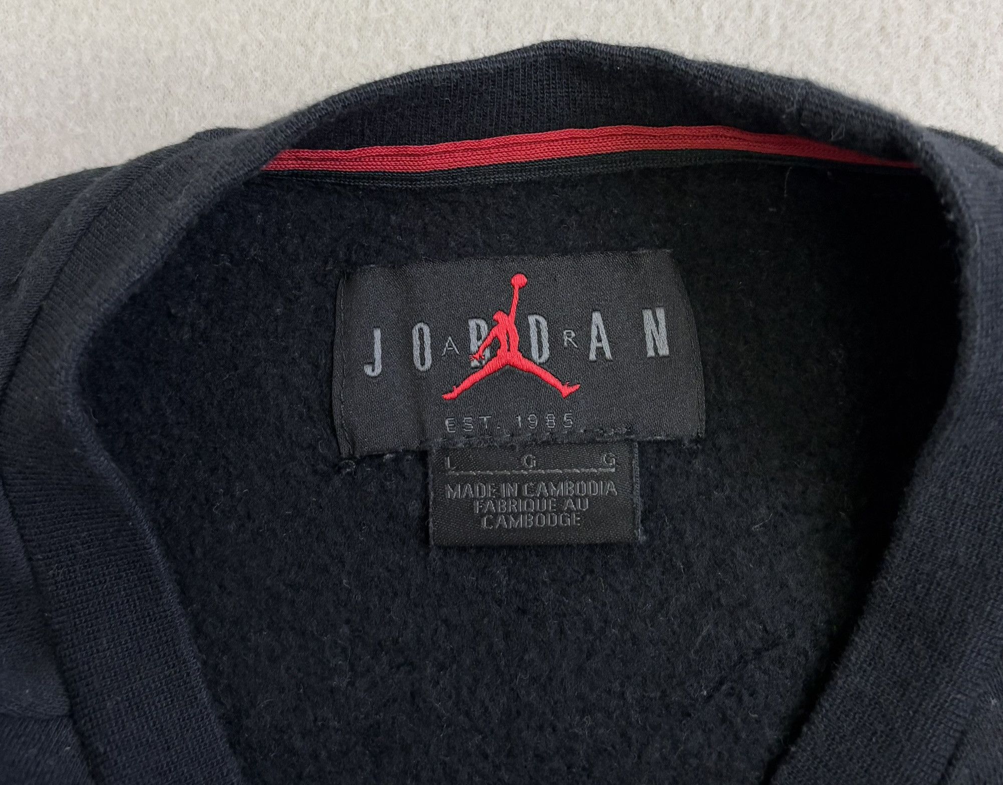 Jordan Brand × Nike Air Jordan Nike Black sweatshirt Big Logo size L Size US L / EU 52-54 / 3 - 10 Thumbnail