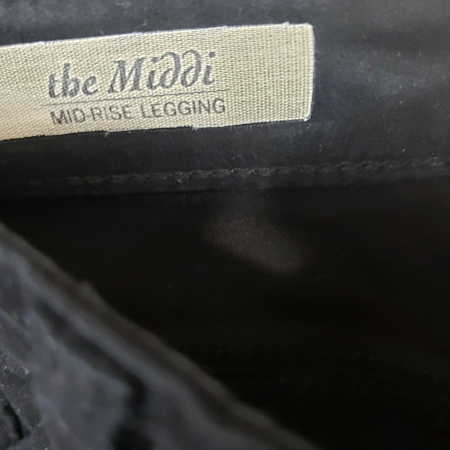 Vintage Adriano Goldschmied Womens Leggings The Middi Mid Rise Sz 29 Solid Black Size 29" - 7 Thumbnail