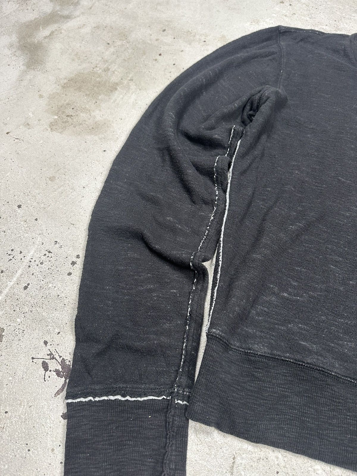 Diesel × Vintage Vintage Y2K Diesel V Neck Ice Black Sweater Knit Size US L / EU 52-54 / 3 - 8 Thumbnail