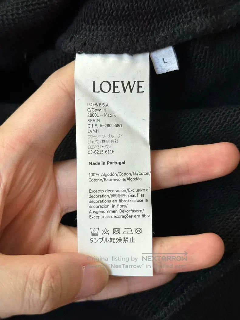 Loewe Loewe Black and Gold Embroidered Logo Hoodie Size L / US 10 / IT 46 - 4 Thumbnail