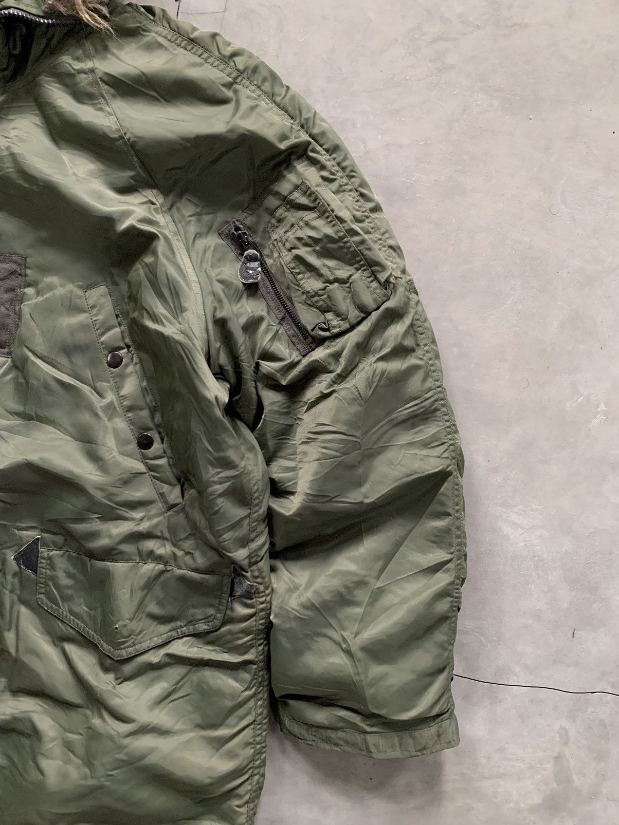 Japanese Brand Vintage Avirex Officer Unifrom N-3B Flight Jacket Green Size US XL / EU 56 / 4 - 5 Thumbnail