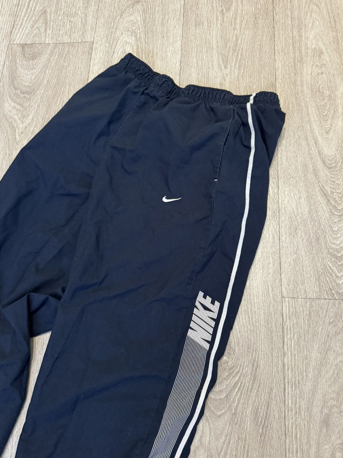 Nike 🔷Vintage Nike Nylon Drill Y2K Track Pants 2000s🔷 Size US 34 / EU 50 - 3 Thumbnail