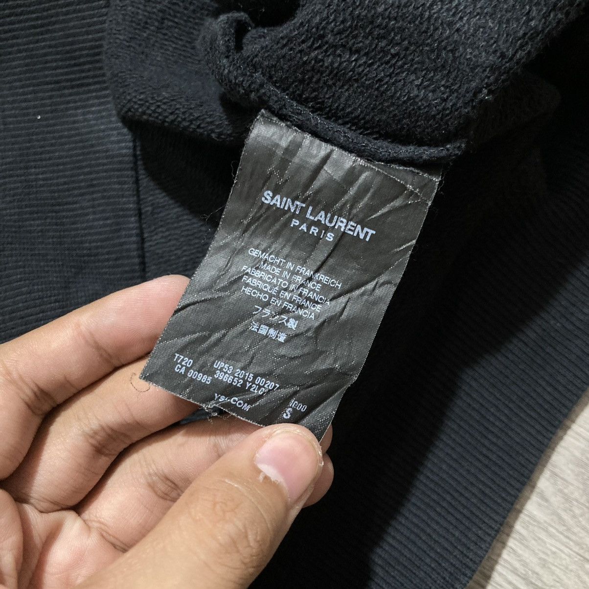 Saint Laurent Paris FW15 Saint Laurent Paris Hedi Slimane 5 Zip Sweatshirt Black Size US M / EU 48-50 / 2 - 18 Thumbnail