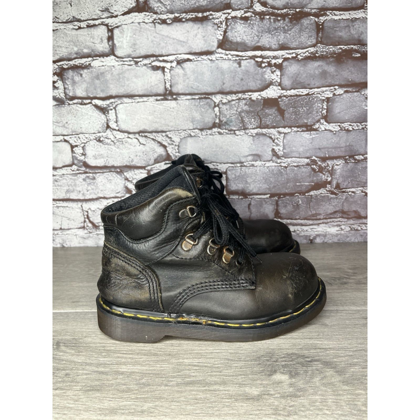 Dr. Martens Vintage Docs Dr. Martens Doc 7735 Combat Black Boots Women’s Size US 5 / IT 35 - 17 Thumbnail