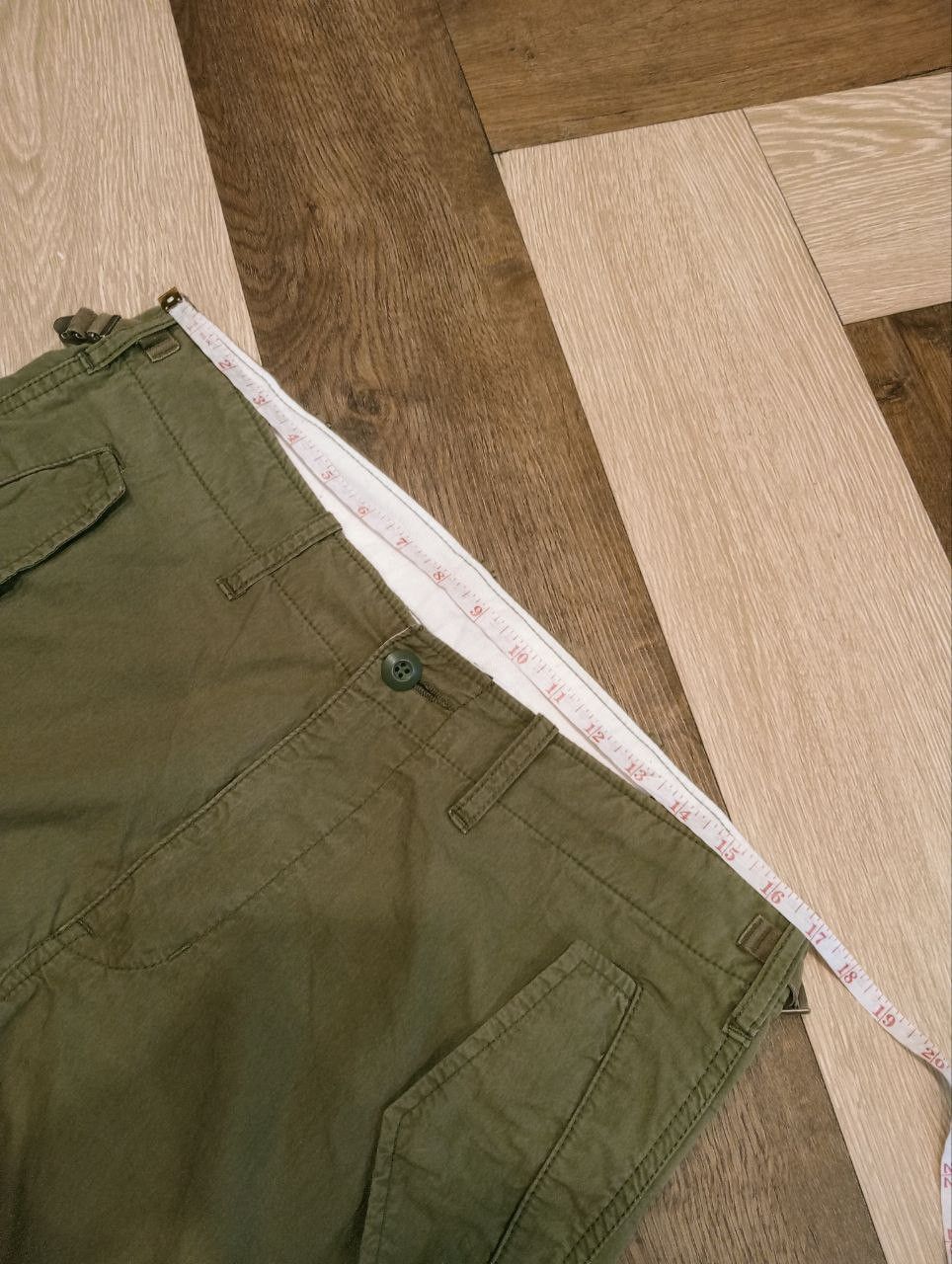 Margaret Howell MARGARET HOWELL X ALPHA INDUSTRIES GREEN ARMY PANTS - SIZE L Size US 34 / EU 50 - 11 Thumbnail