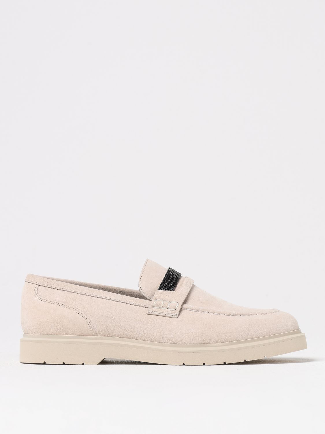 Brunello Cucinelli Brunello Cucinelli Loafers Woman Beige Size US 10 / IT 40 - 1 Thumbnail