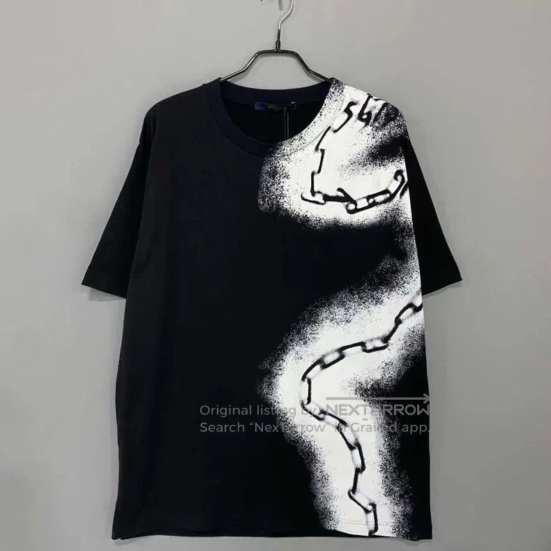 Louis Vuitton Louis Vuitton Ink-jet printed chain short sleeves Size US XL / EU 56 / 4 - 1 Thumbnail