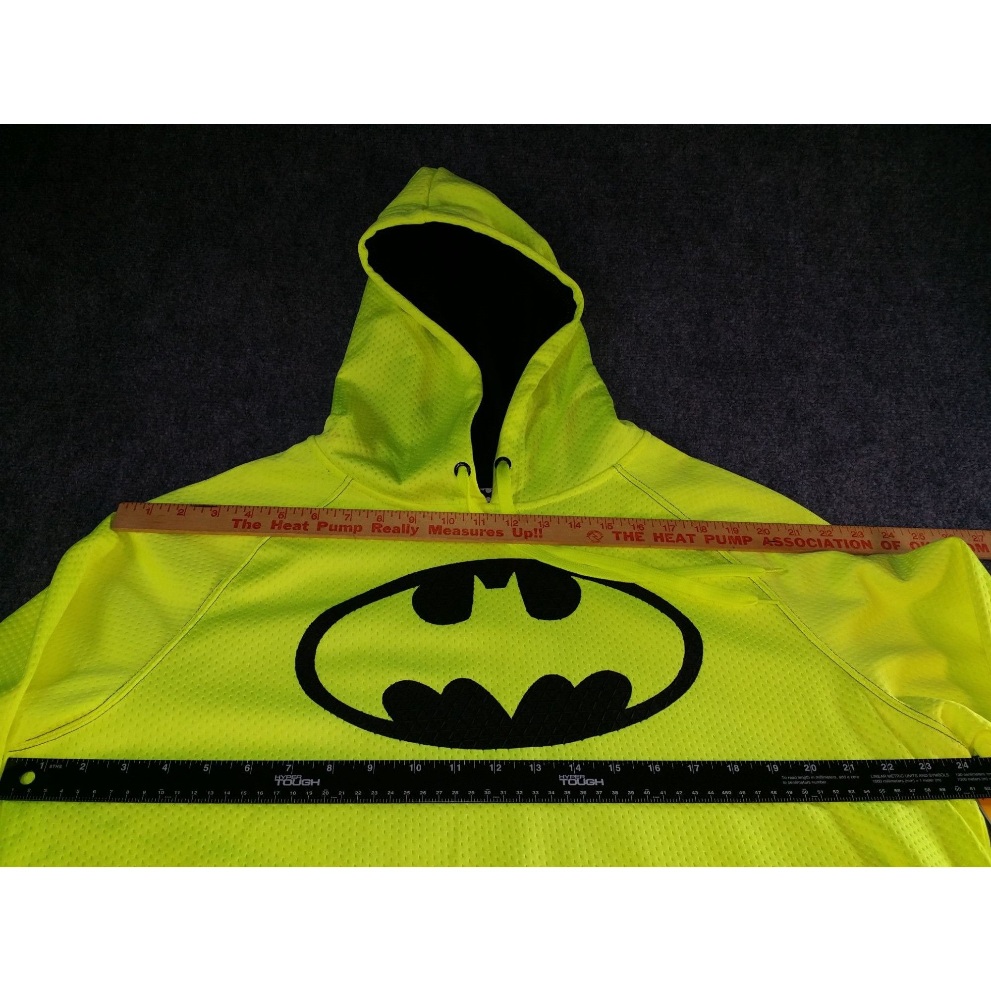 DC Comics Batman DC Comics Thermal Fleece Hoodies Men Sz L Acid Yellow Size US L / EU 52-54 / 3 - 5 Thumbnail