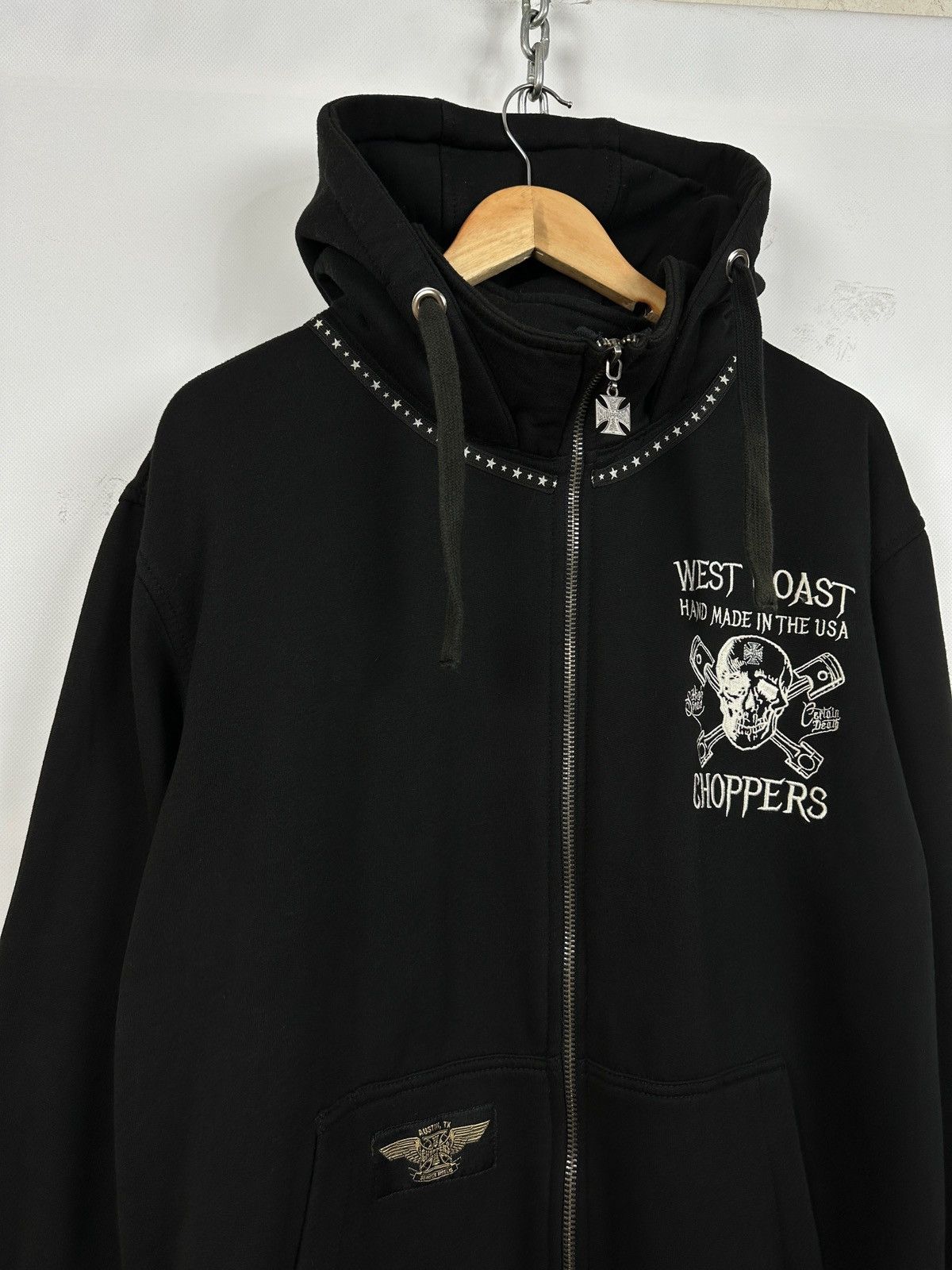 Vintage Vintage West Coast Choppers Hand Made In The USA Hoodie Size US L / EU 52-54 / 3 - 10 Thumbnail