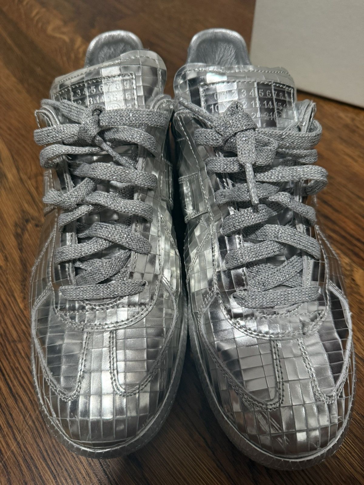 Maison Margiela RARE Maison Margiela SS18 GAT disco ball low top sneakers Size US 6.5 / EU 39-40 - 2 Thumbnail