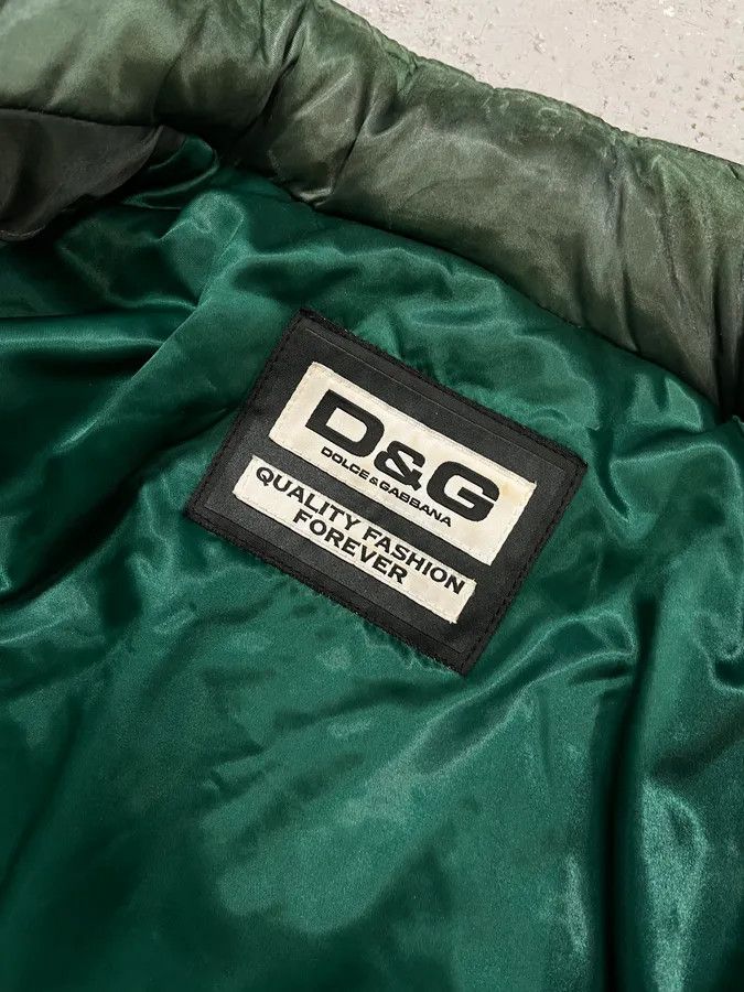 Dolce & Gabbana AW2007 Dolce & Gabbana Khaki Hybrid Nylon Leather Jacket Size US L / EU 52-54 / 3 - 10 Thumbnail