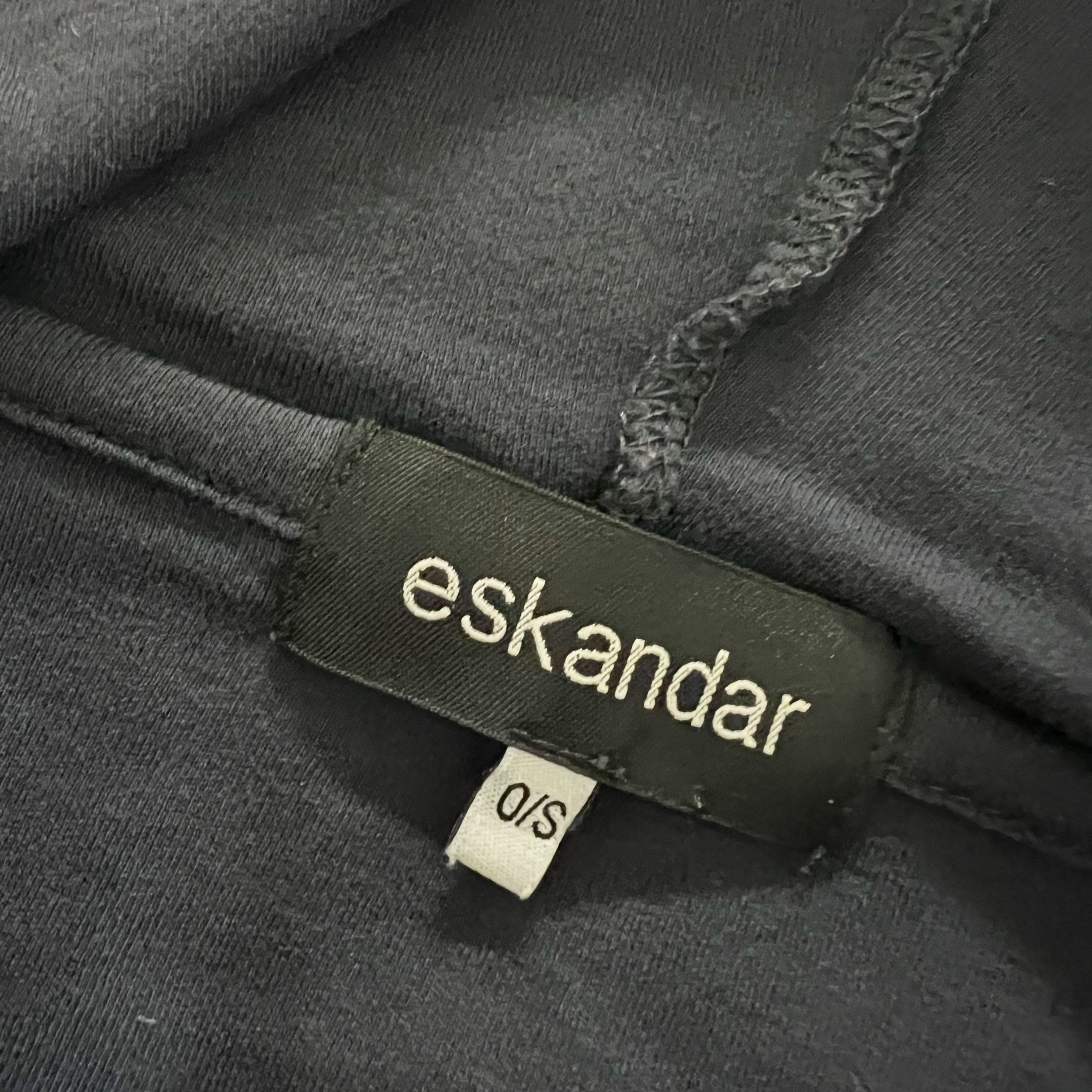 eskandar Eskandar Pima Cotton Knit Stretch Full Zip Size ONE SIZE - 2 Thumbnail