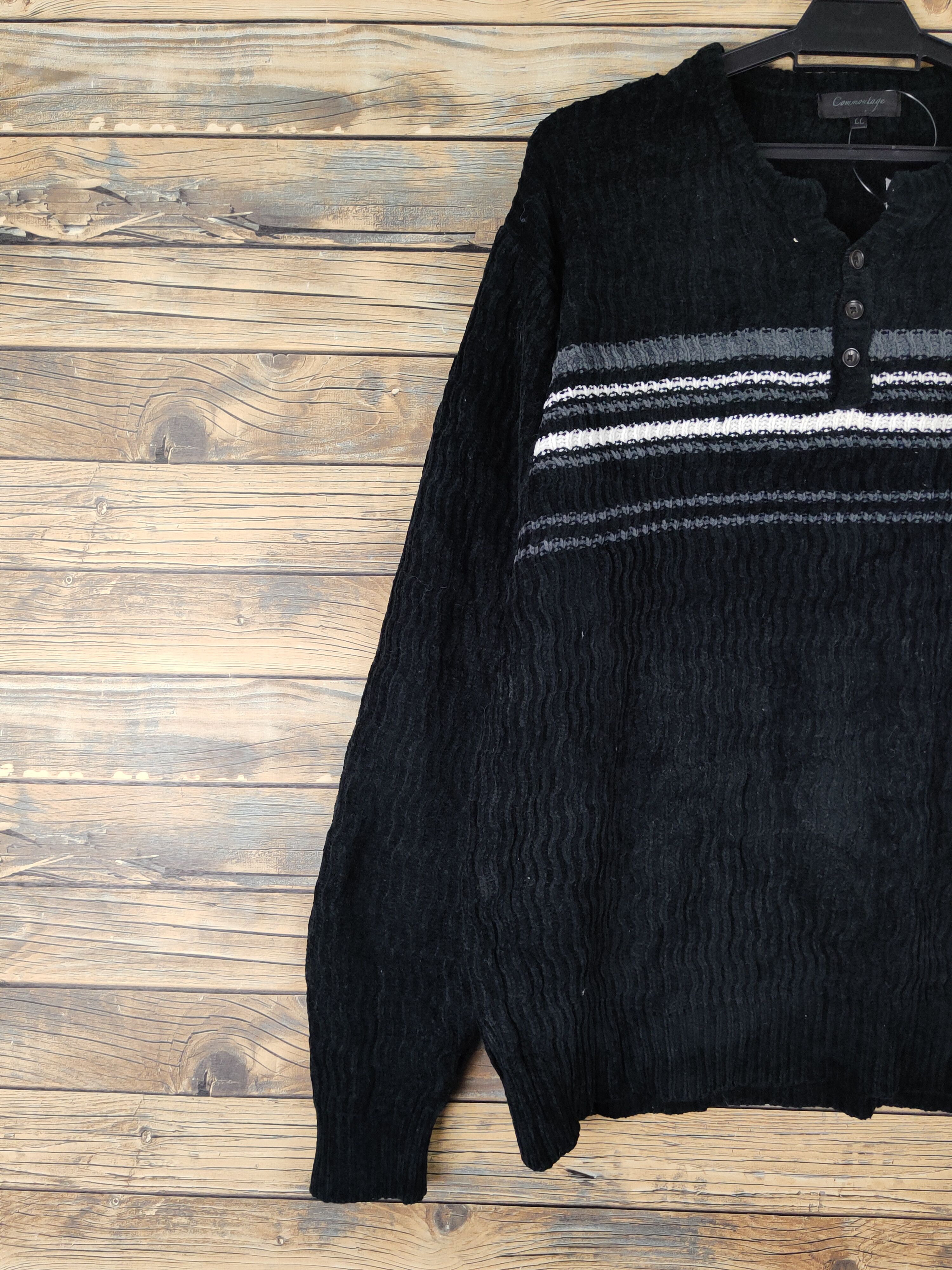 Vintage Commontage Black vintage Knitwear Sweatshirts #W2013 Size US L / EU 52-54 / 3 - 3 Thumbnail