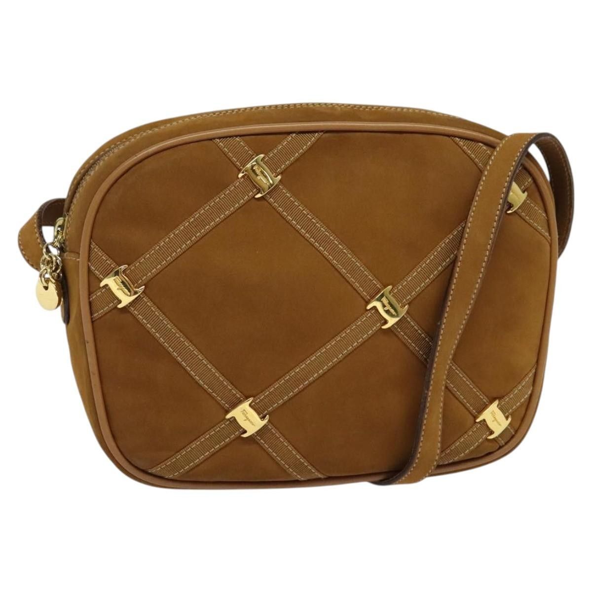 Salvatore Ferragamo Salvatore Ferragamo Vala Shoulder Bag Suede Size ONE SIZE - 1 Thumbnail