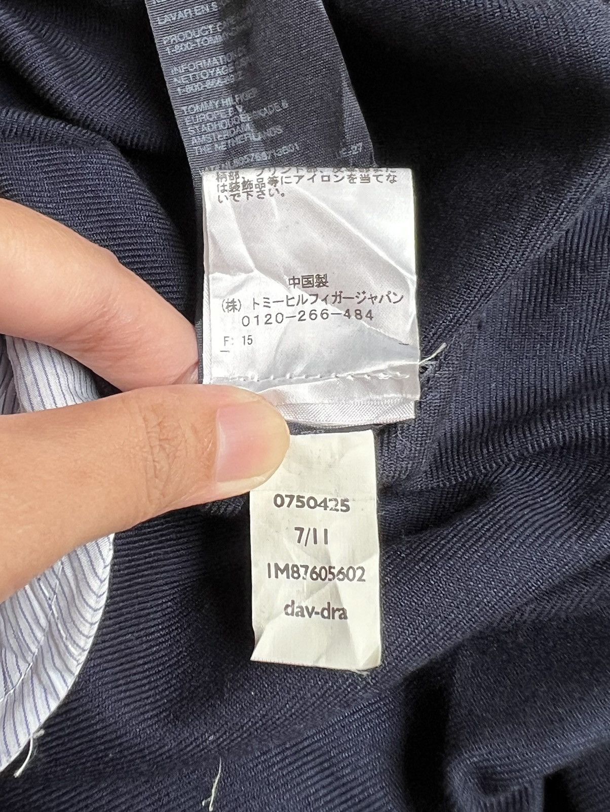 Tommy Hilfiger TOMMY HILFIGER Navy Shirt Size US XS / EU 42 / 0 - 9 Thumbnail