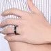 Jewelry 6MM Men's Carbide Black Enamel Ring Size ONE SIZE - 4 Thumbnail