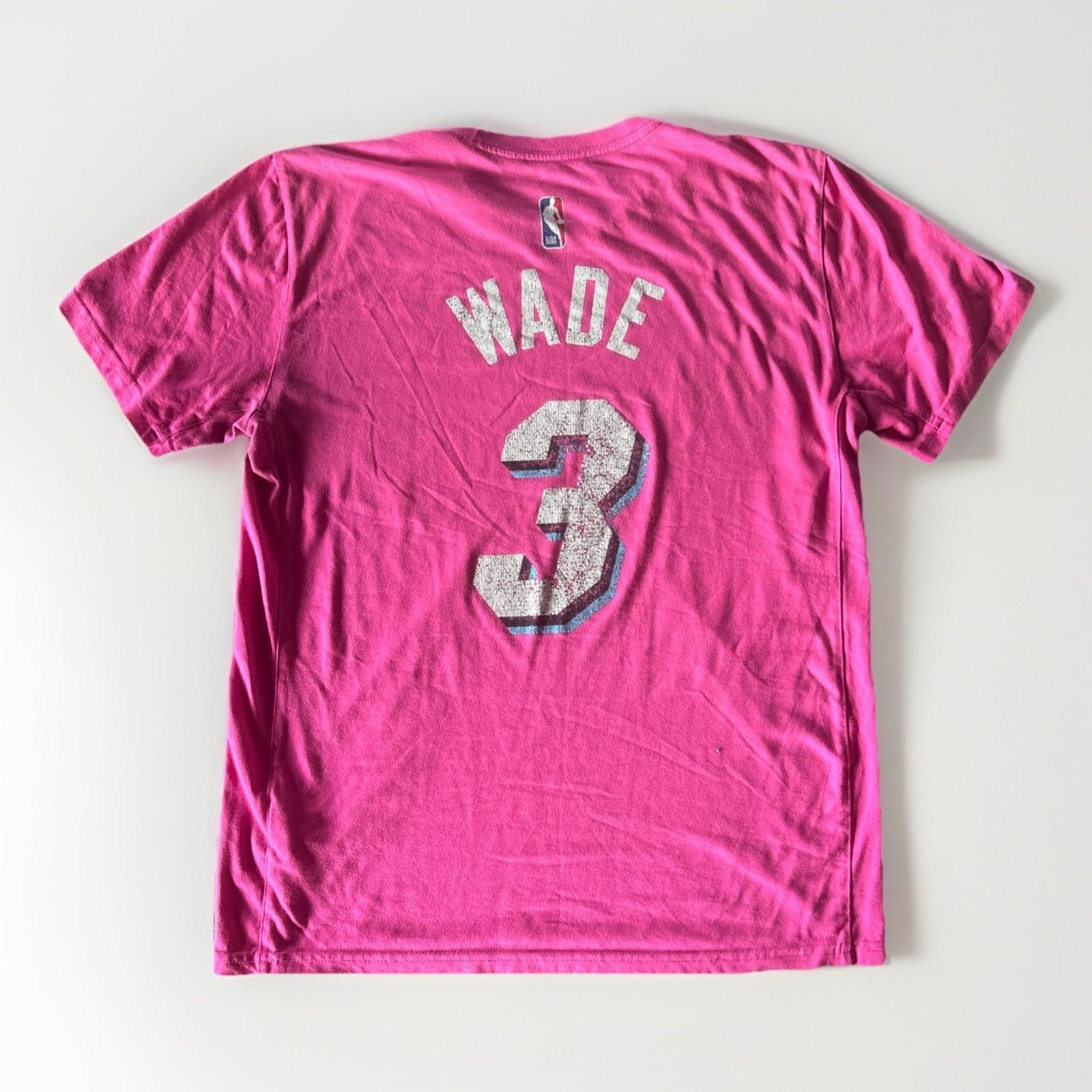 Nike Miami Heat Shirt Mens Medium Basketball Dwyane Wade Nike Size ONE SIZE - 4 Thumbnail