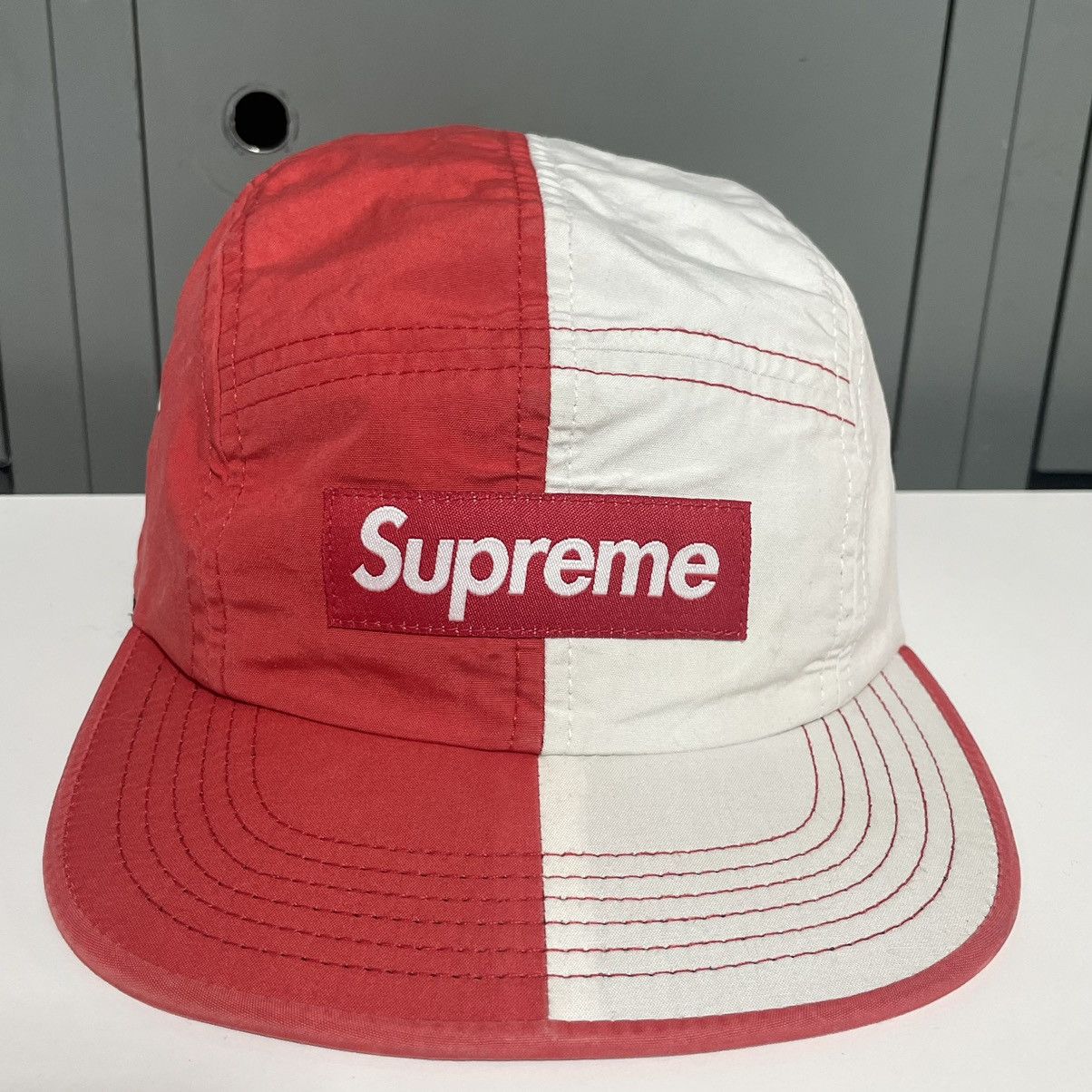Supreme box logo bogo split 5 panel 8 red white Accessories