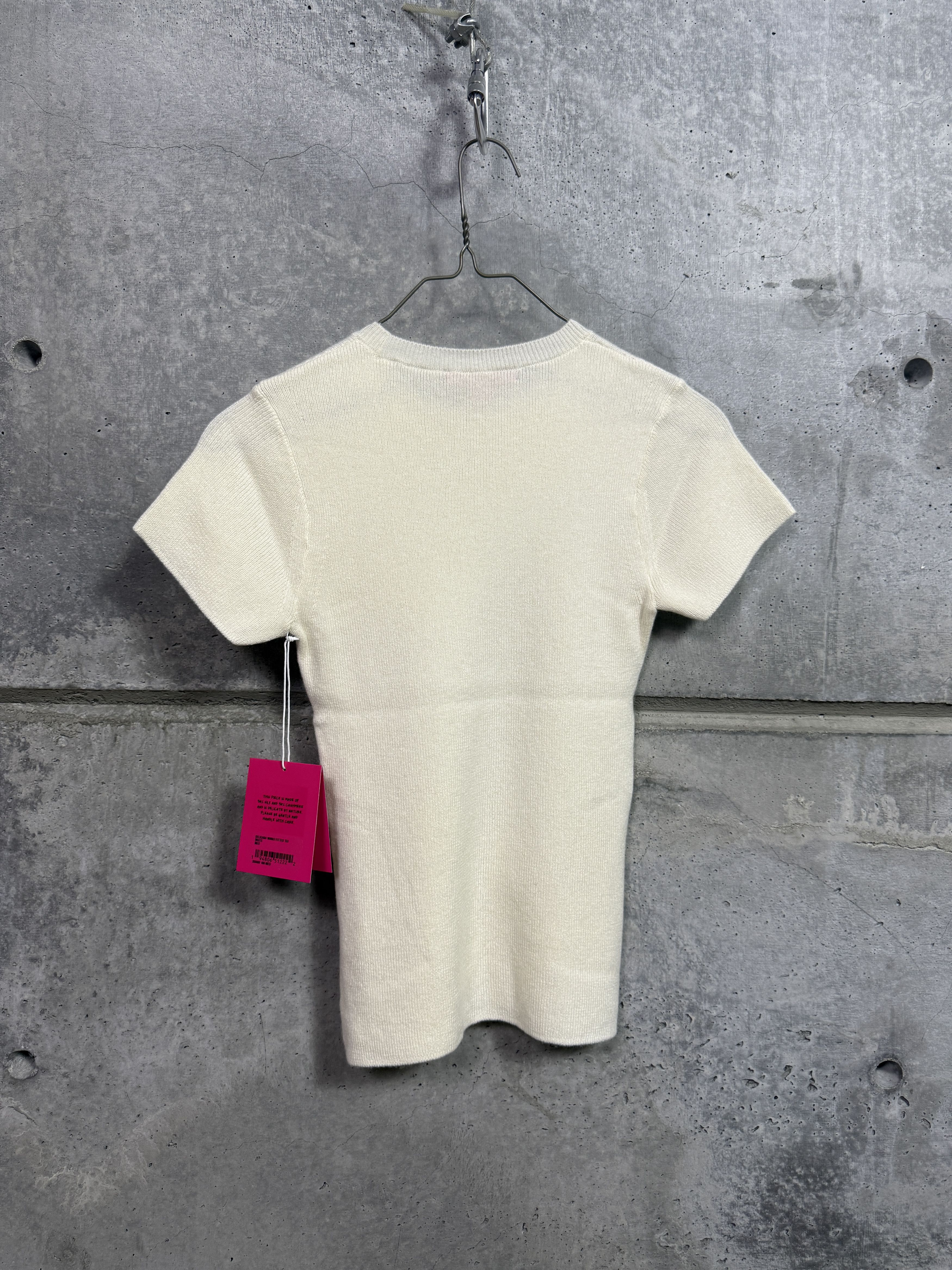 The Elder Statesman $495 The Elder Statesman Delicash White Fitted Tee Size M / US 6-8 / IT 42-44 - 7 Thumbnail