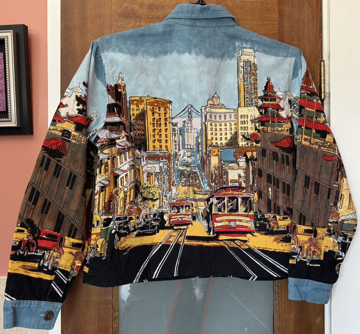 Other Artscapes San Francisco Trolley Car Denim Button Up Jackets Size M / US 6-8 / IT 42-44 - 6 Thumbnail