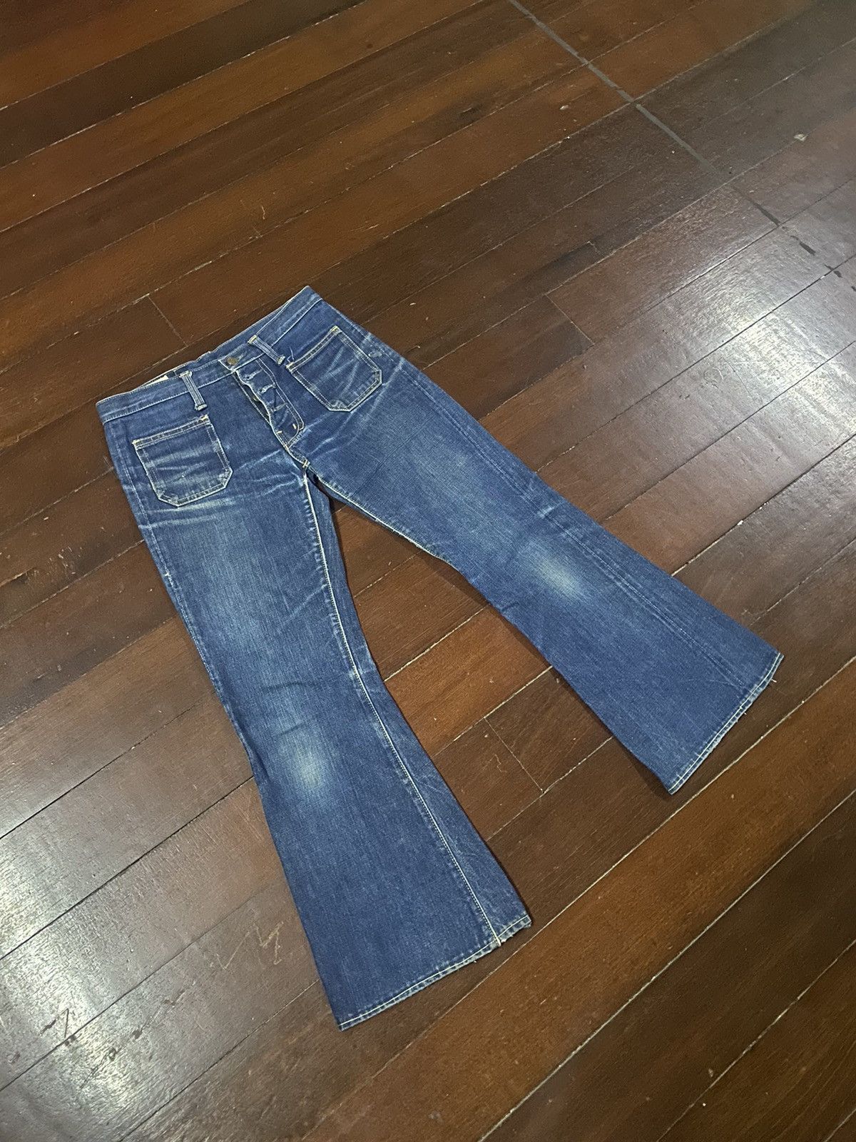 Hysteric Glamour FIRE 🔥 vintage EDWIN wide leg bootcut patch pocket Size US 30 / EU 46 - 2 Thumbnail