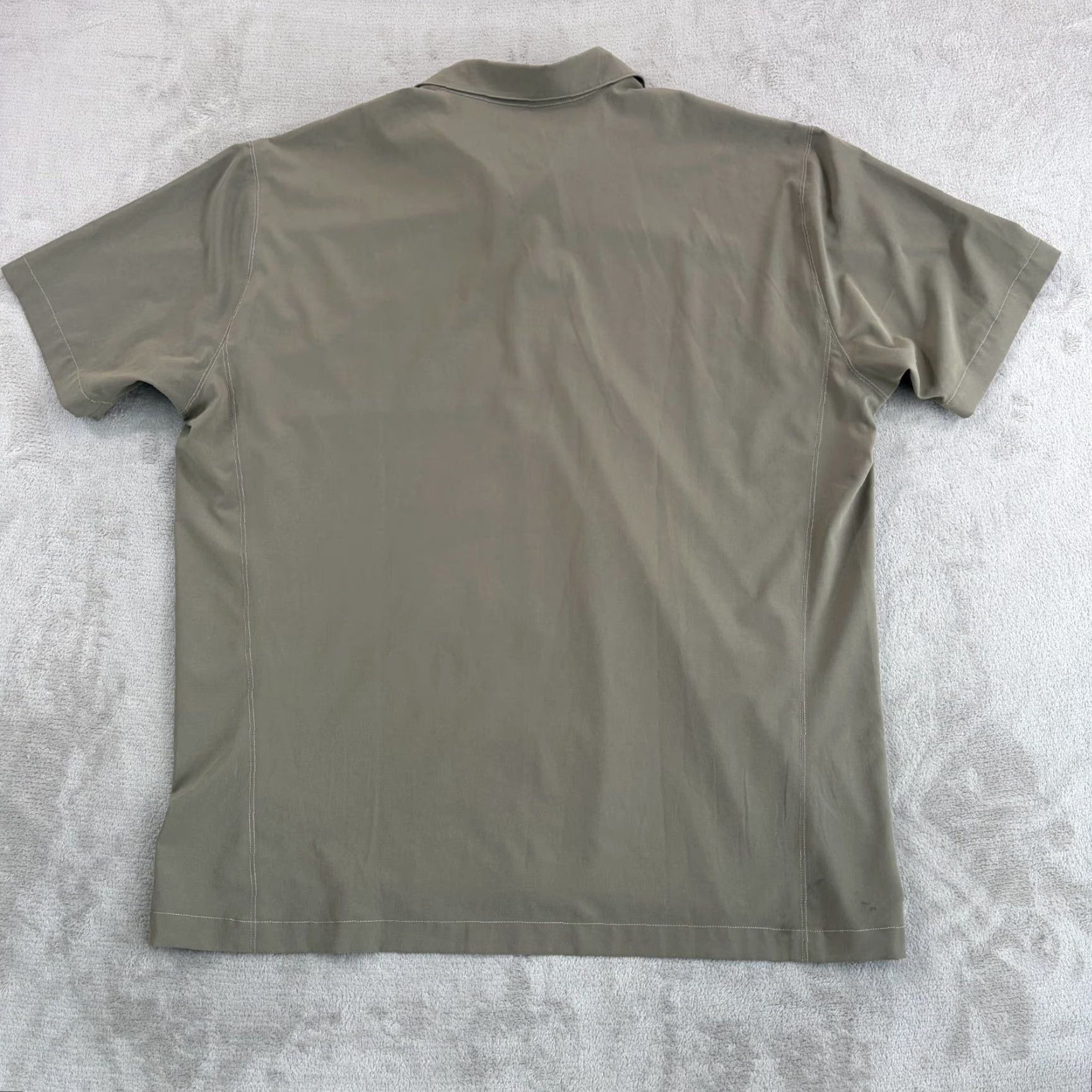 Vintage Kuhl Renegade Tufflex Performance Shirt Lunar Green Men 2XL Button-Up Short Sleeve Pockets Solid Green Outdoor Size US XXL / EU 58 / 5 - 5 Thumbnail