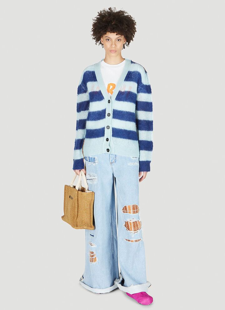 Marni o1srvl11e0624 Cardigan in Blue Size XXS / US 00 / IT 34 - 2 Thumbnail