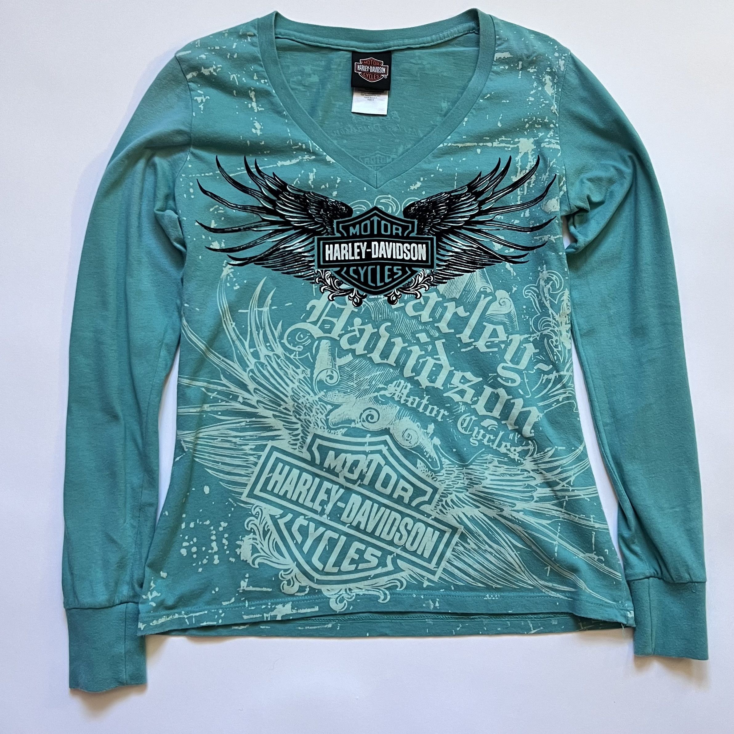 Harley Davidson Harley Davidson Long Sleeve Shirt Mens Small Blue Motorcycle Size US S / EU 44-46 / 1 - 1 Thumbnail
