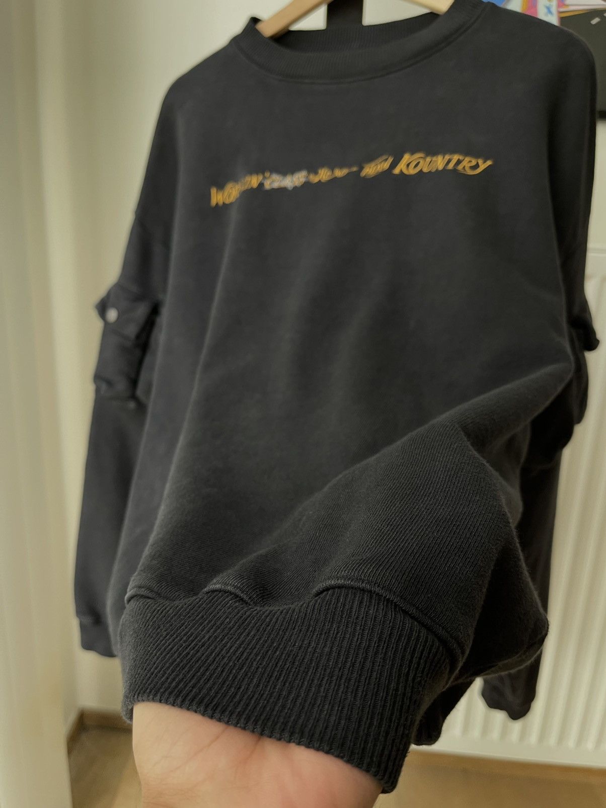 Kapital Kapital 2023 8-Pockets Black Washed Utility Sweater Size US L / EU 52-54 / 3 - 9 Thumbnail