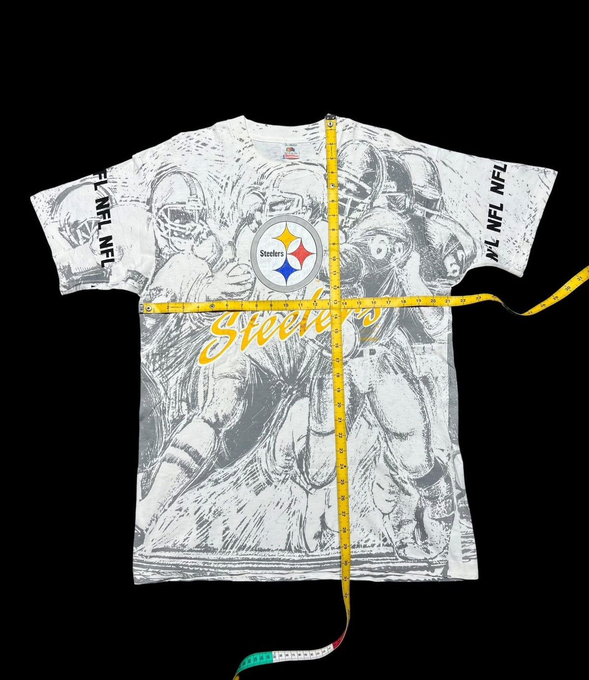NFL VINTAGE OVP 90s NFL STEELERS TEES Size US M / EU 48-50 / 2 - 8 Thumbnail