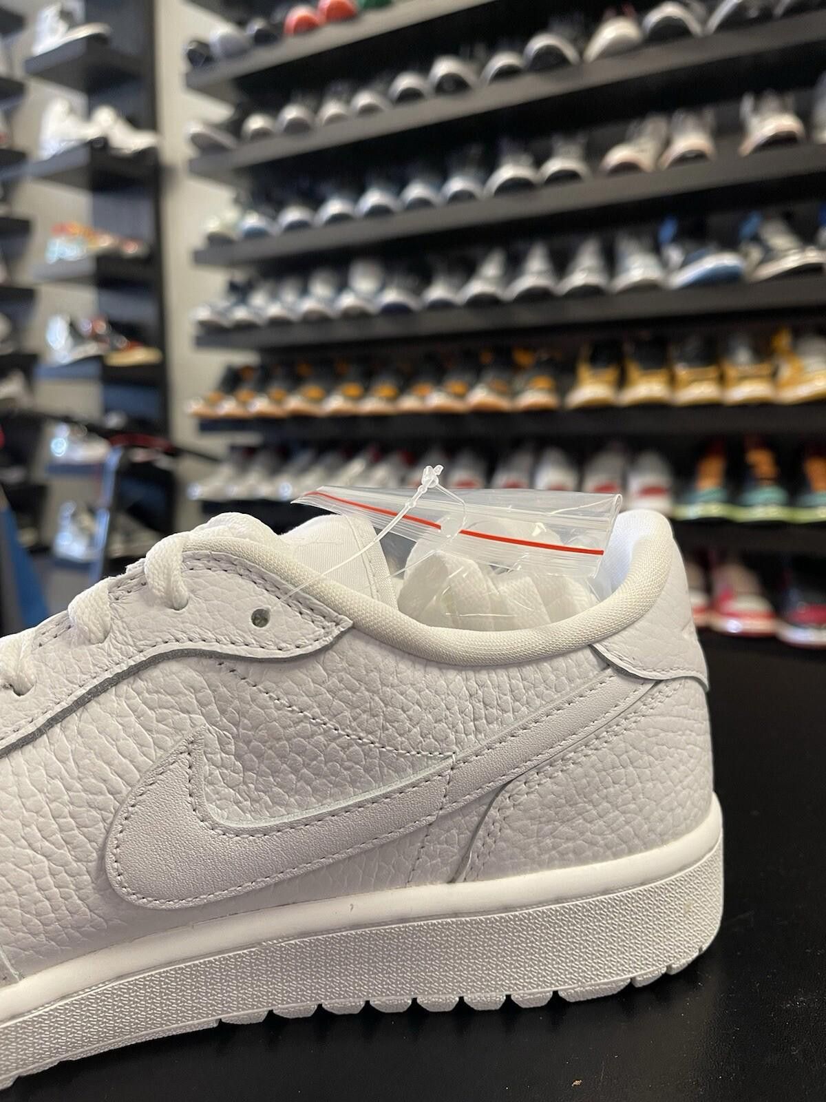 Jordan Brand Size 12 - Nike Air Jordan 1 Low Golf Triple White 2022 Men Size US 12 / EU 45 - 6 Thumbnail