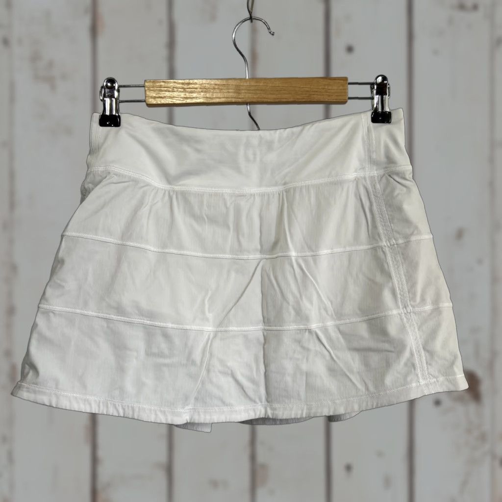 Lululemon Lululemon Skirt Women’s 6 White Athletic Tennis Running Pace Setter Pleated Zip Short Women Sport Size 28" / US 6 / IT 42 - 1 Thumbnail