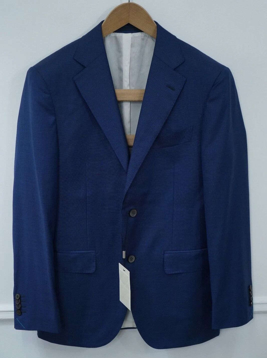 Suitsupply Men Suitsupply Blazer Napoli Blue Wool S110 Zignone 98 US40L Size 40L - 1 Thumbnail