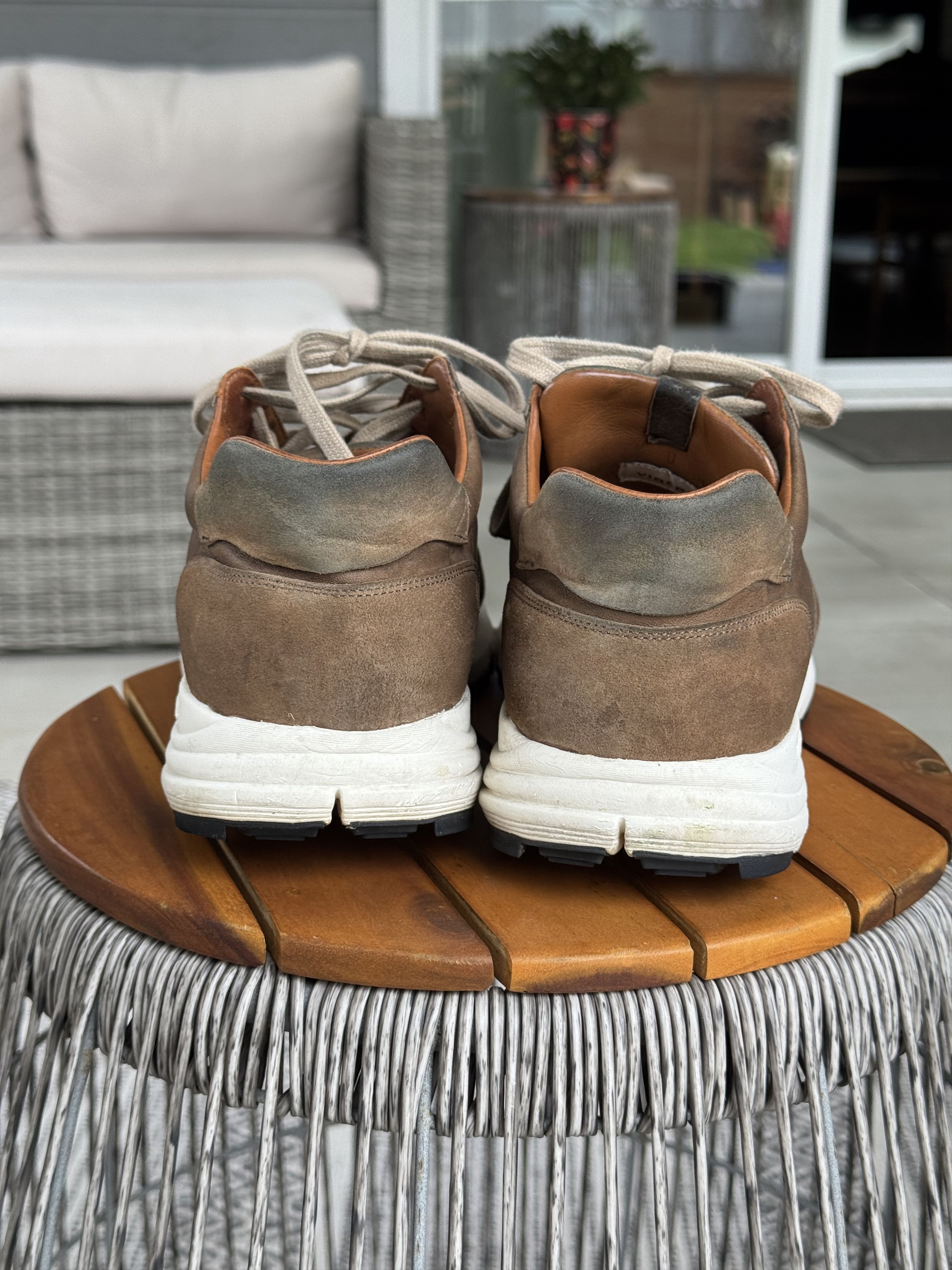 Viberg Viberg Asphalto Washed Kangoroo Sneakers Size US 7.5 / EU 40-41 - 4 Thumbnail