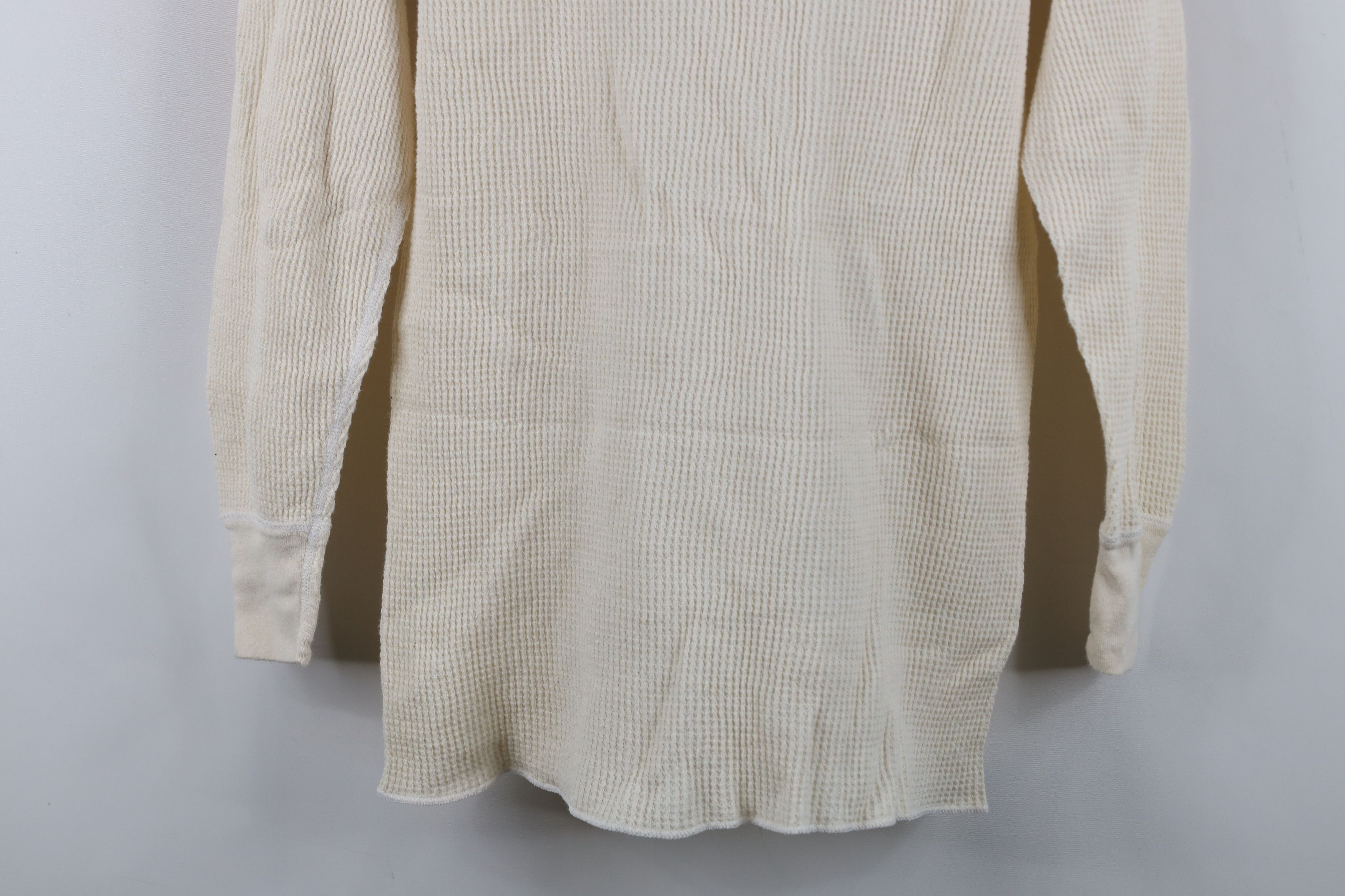 Vintage Vintage 90s Streetwear Waffle Knit Long Sleeve T-Shirt Size US XL / EU 56 / 4 - 3 Thumbnail