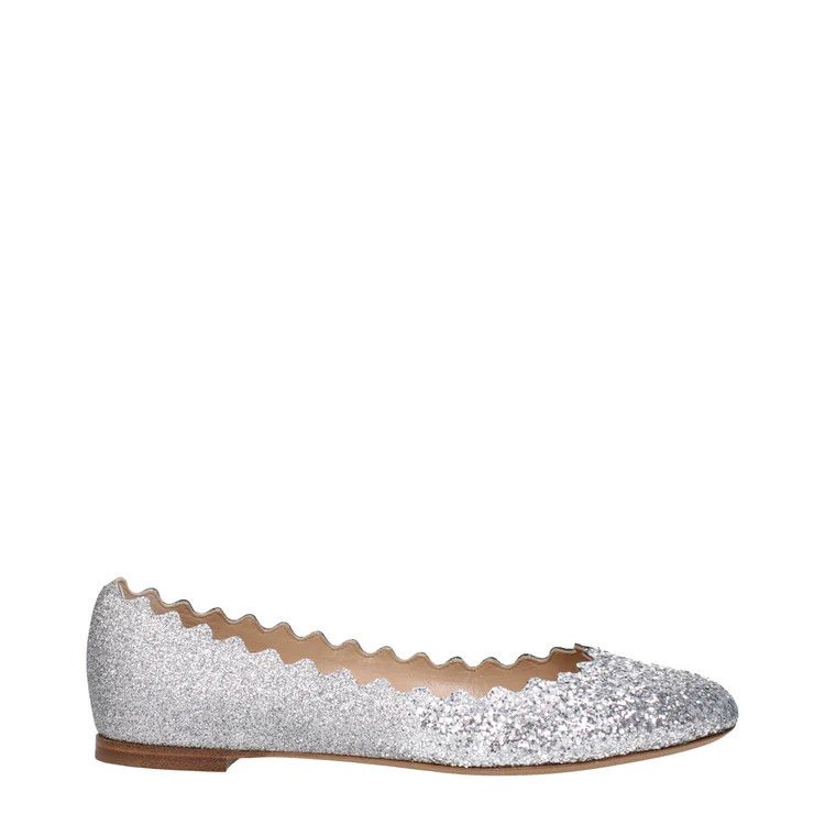 Chloe ob1o1e1024 Ballet Flats in Silver Size US 6 / IT 36 - 1 Thumbnail