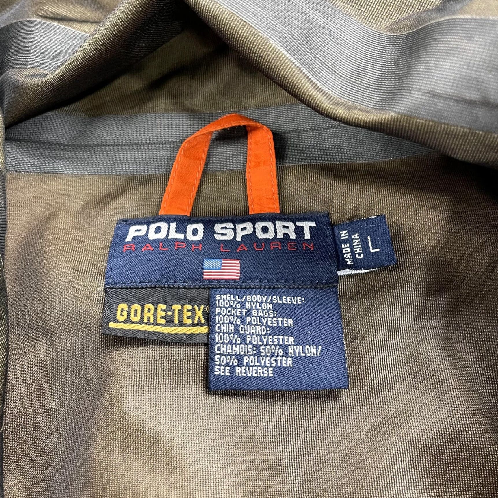 Polo Ralph Lauren Polo Sport Ralph Lauren Jacket Mens L Orange Black Gore-Tex Hooded RLX Shell Size US L / EU 52-54 / 3 - 7 Thumbnail