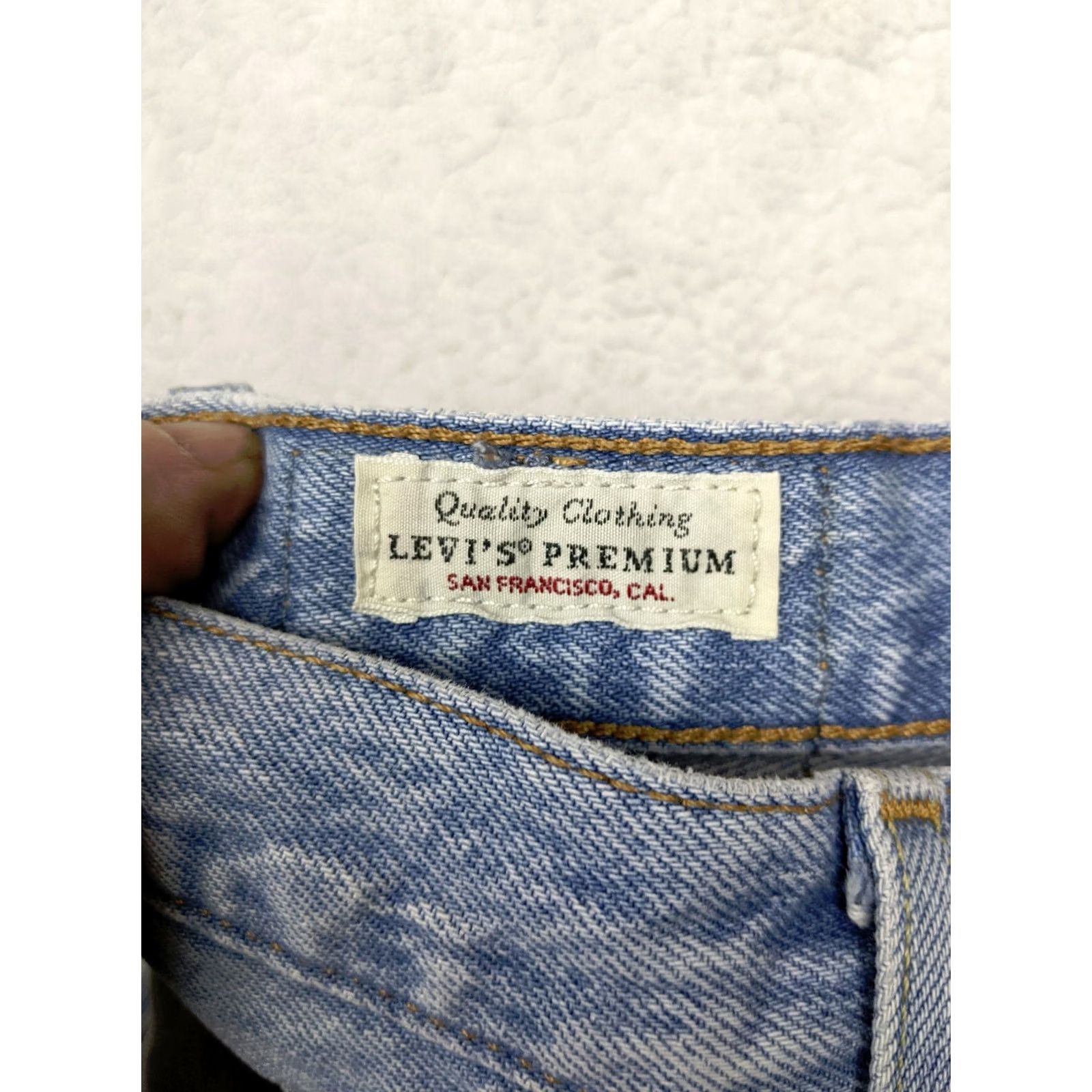 Levi's Levis 501 Button Fly Womens 26 Blue Denim Shorts Mid Rise Cut-Off Jeans Shorts Ladies Women Size 30" / US 8 / IT 44 - 3 Thumbnail