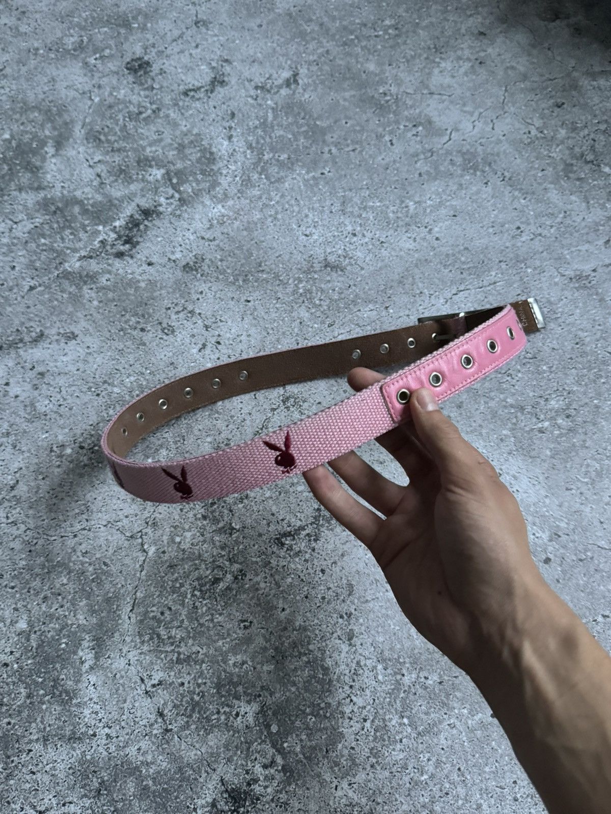 Playboy × Vintage Vintage PlayBoy leather pink Y2K belt Size ONE SIZE - 4 Thumbnail