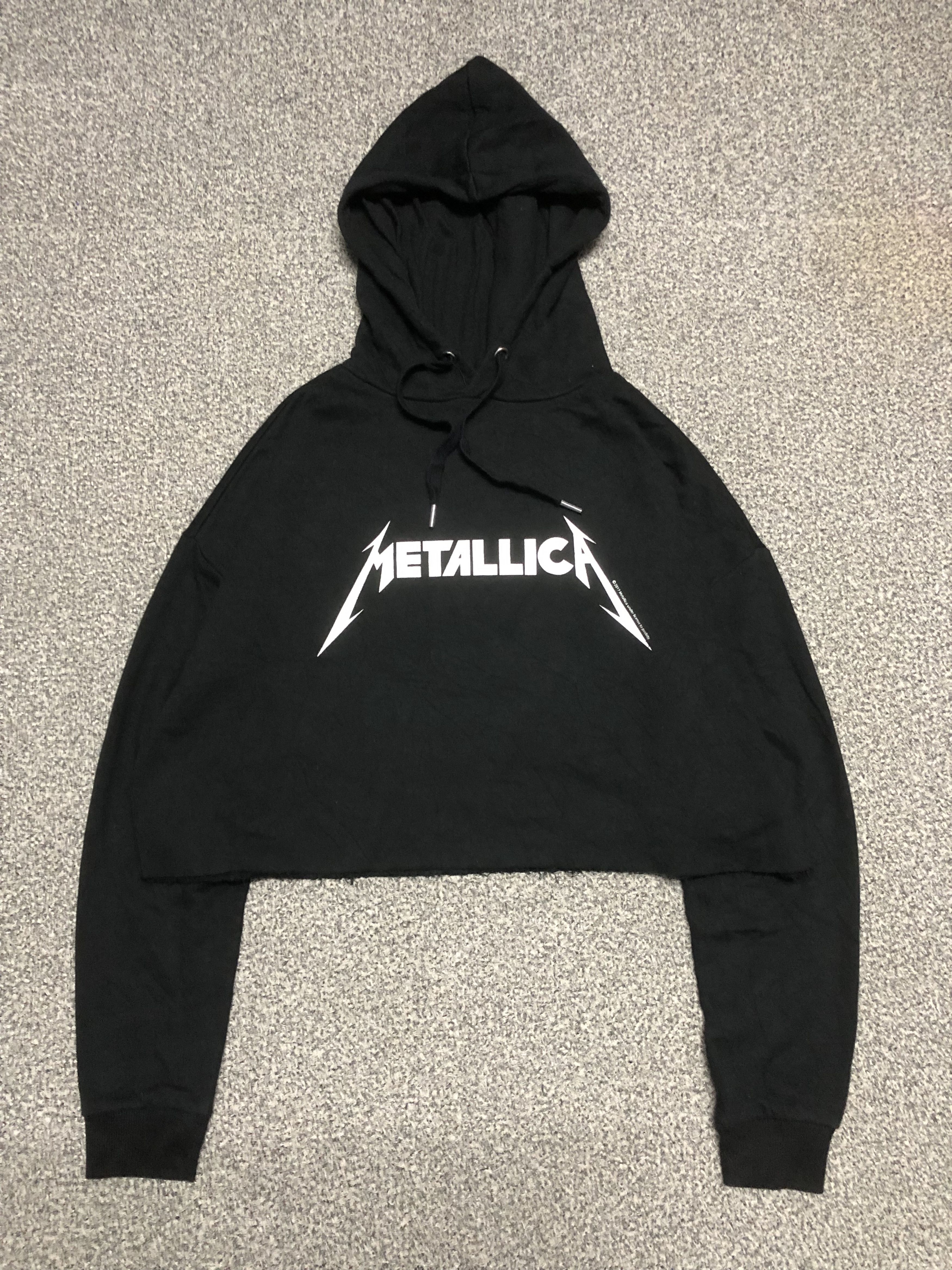 Band Tees Metallica Tour World Magnetic Crop Hoodie Size L / US 10 / IT 46 - 2 Thumbnail