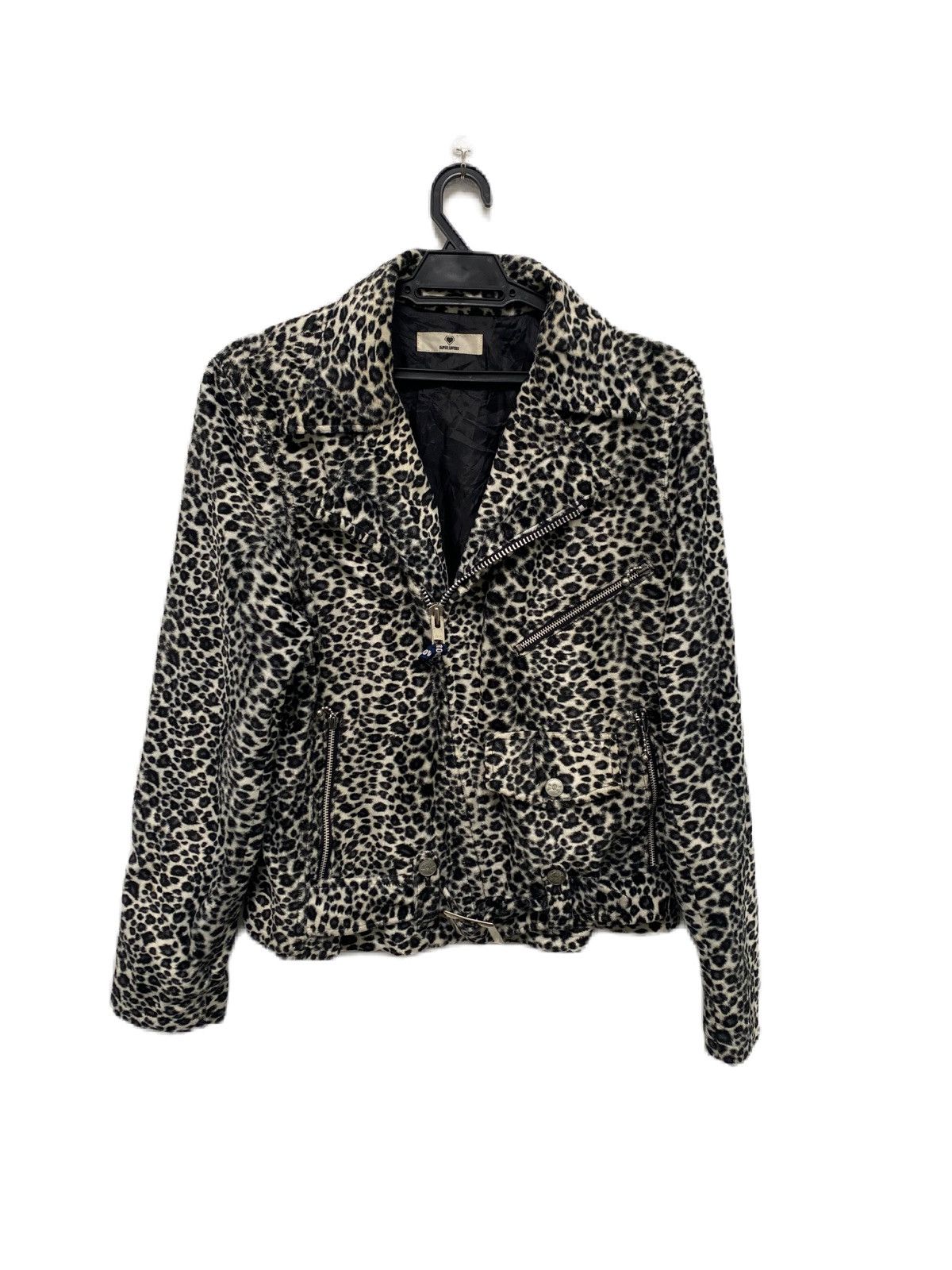 If Six Was Nine × Le Grande Bleu (L.G.B.) ALBINO LEOPARD DESIGN PUNK JACKET SUPER LOVERS VELVET RARE Size US M / EU 48-50 / 2 - 1 Thumbnail