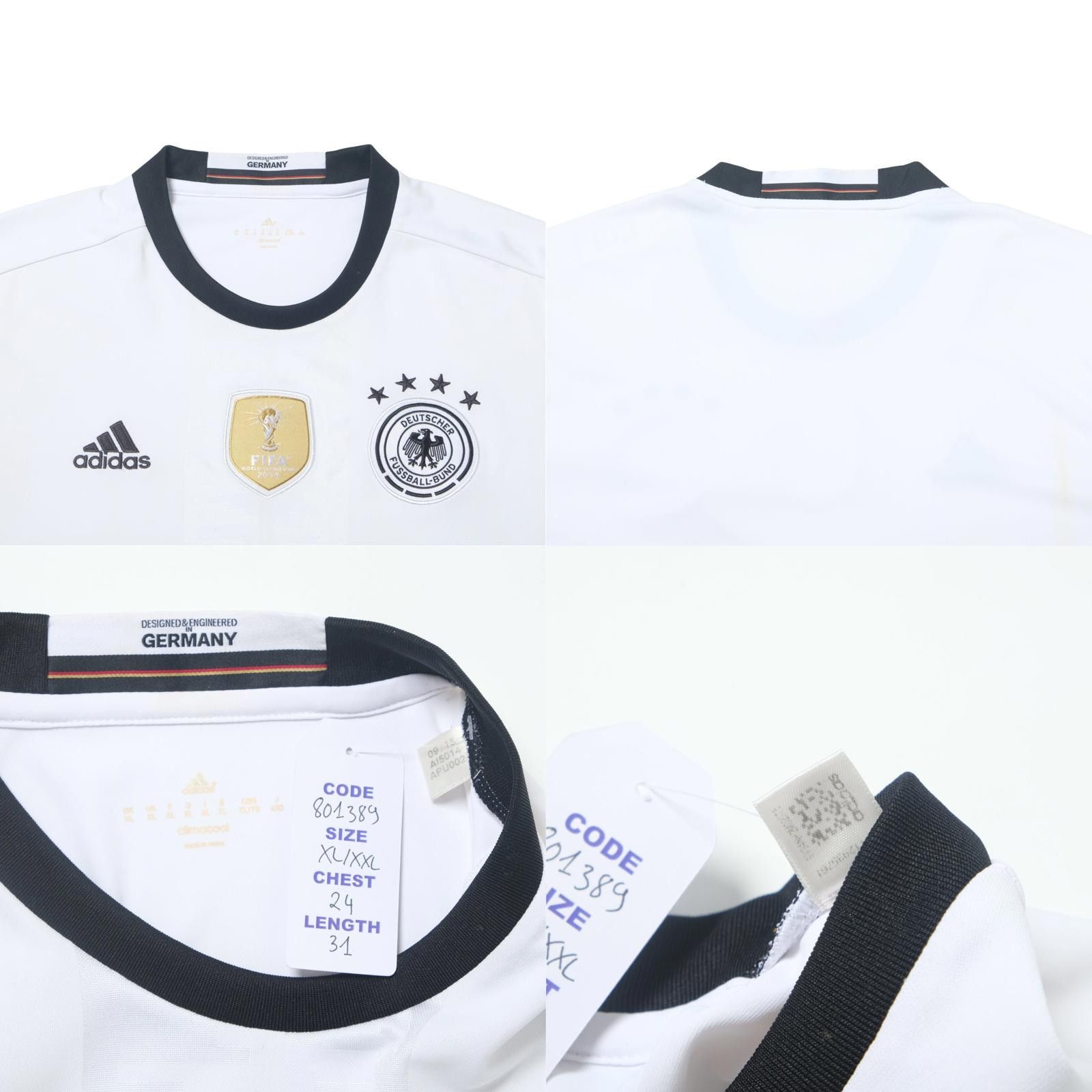 Adidas 2015/16 Germany Home Shirt Adidas (XL) Size US XL / EU 56 / 4 - 4 Thumbnail