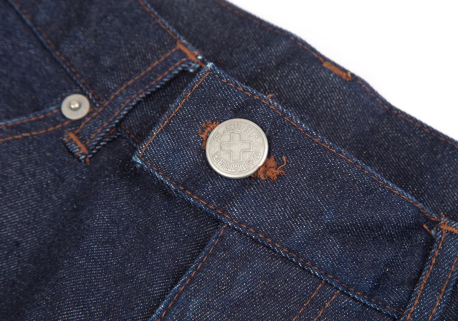 Jean Paul Gaultier Power Net Flare Denim Pants in Indigo Size 44 Size US 28 / EU 44 - 3 Thumbnail