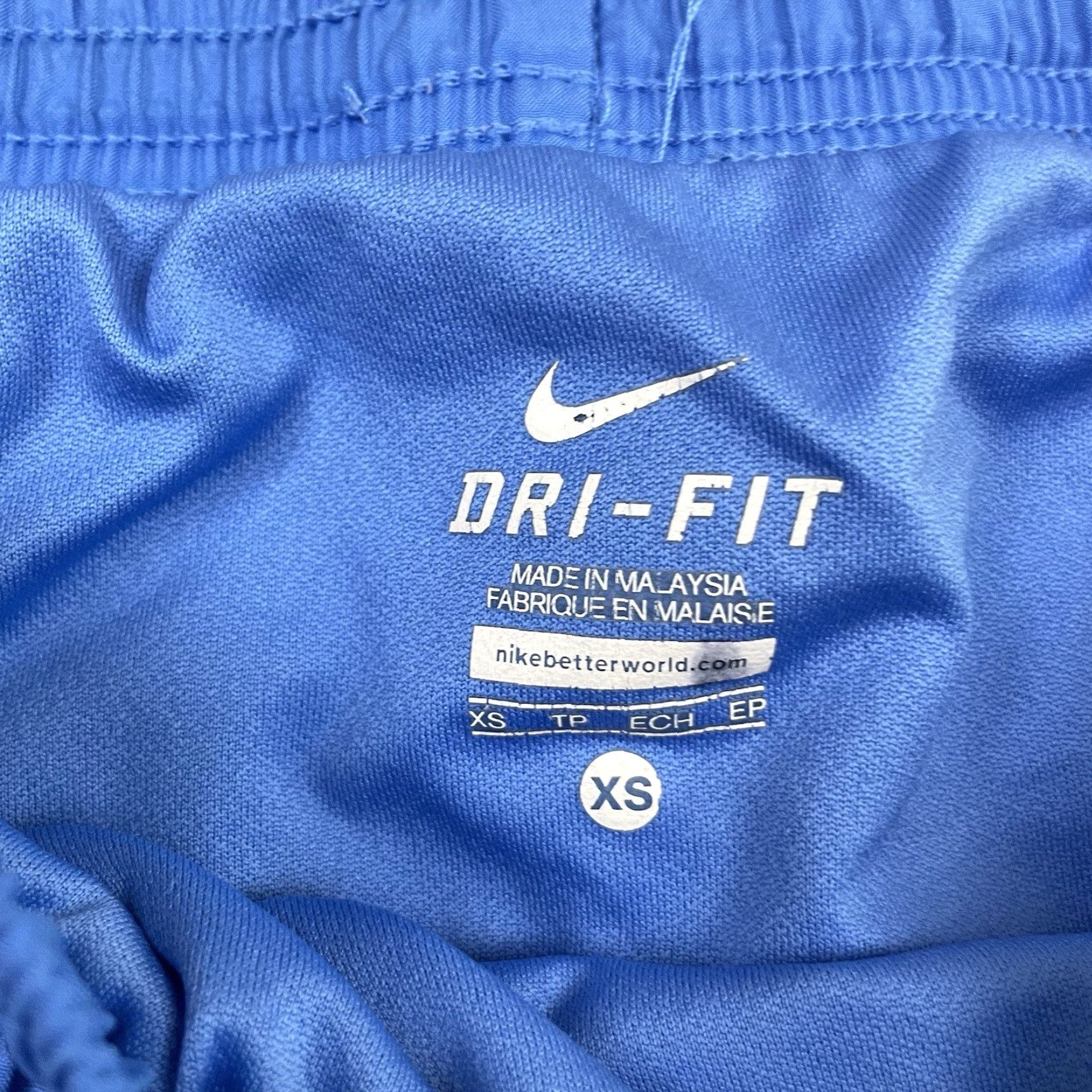 Nike VINTAGE Nike Shorts Womens XS Blue Dri Fit Lined Athletic Performance Running Neon Green Size 26" / US 2 / IT 38 - 6 Thumbnail