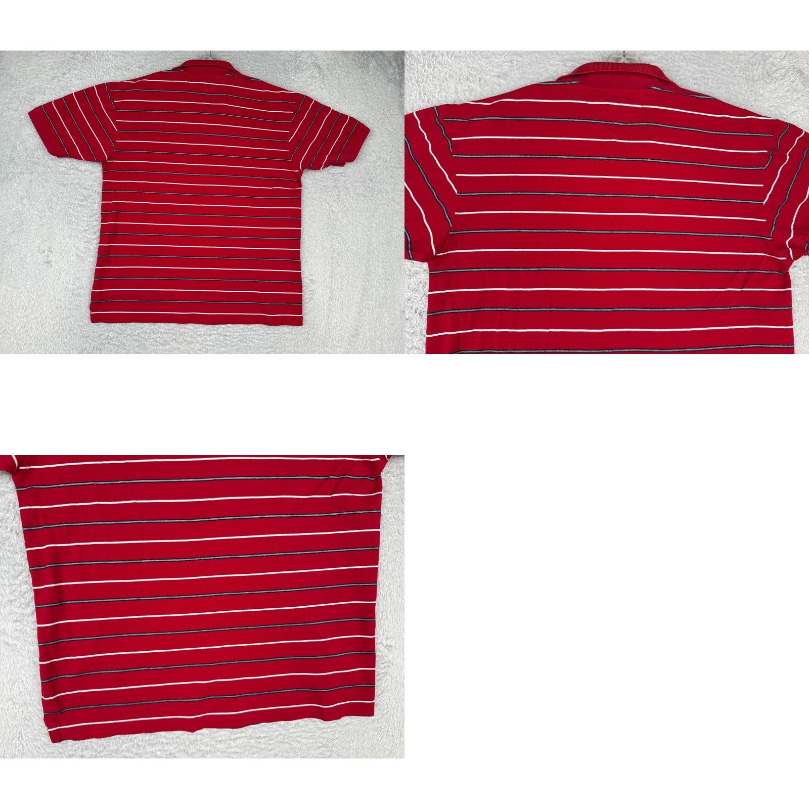 Tommy Hilfiger Tommy Hilfiger Golf Polo Shirt Adult Medium Red Stripe 100% Cotton Size US M / EU 48-50 / 2 - 9 Thumbnail