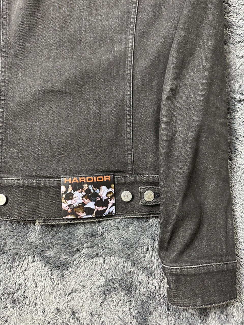 Dior FW17 Black Denim "Hardior" Jacket Size US XS / EU 42 / 0 - 7 Thumbnail