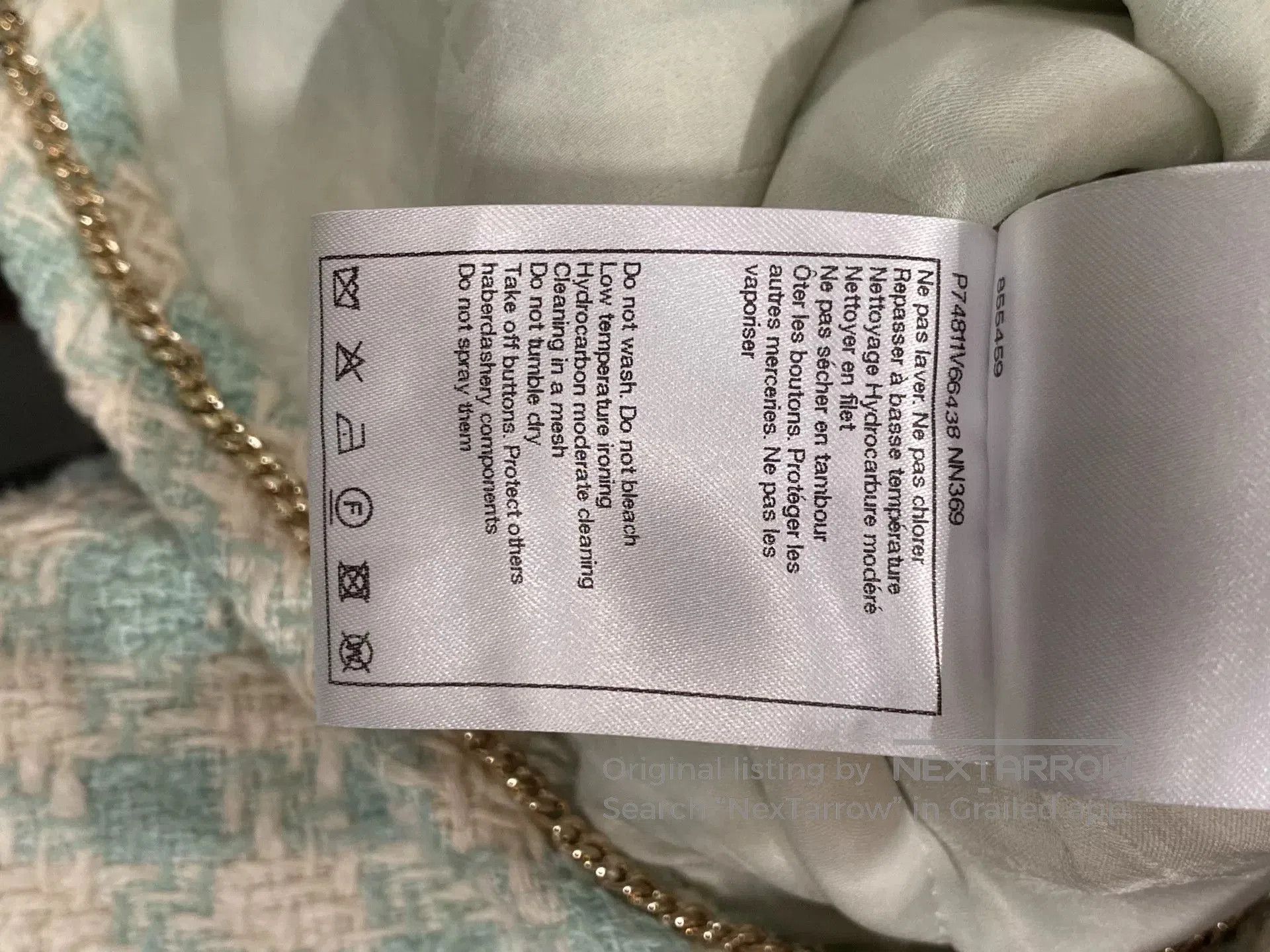 Chanel Chanel 23S Green Diamond Button Jacket. Size US S / EU 44-46 / 1 - 5 Thumbnail