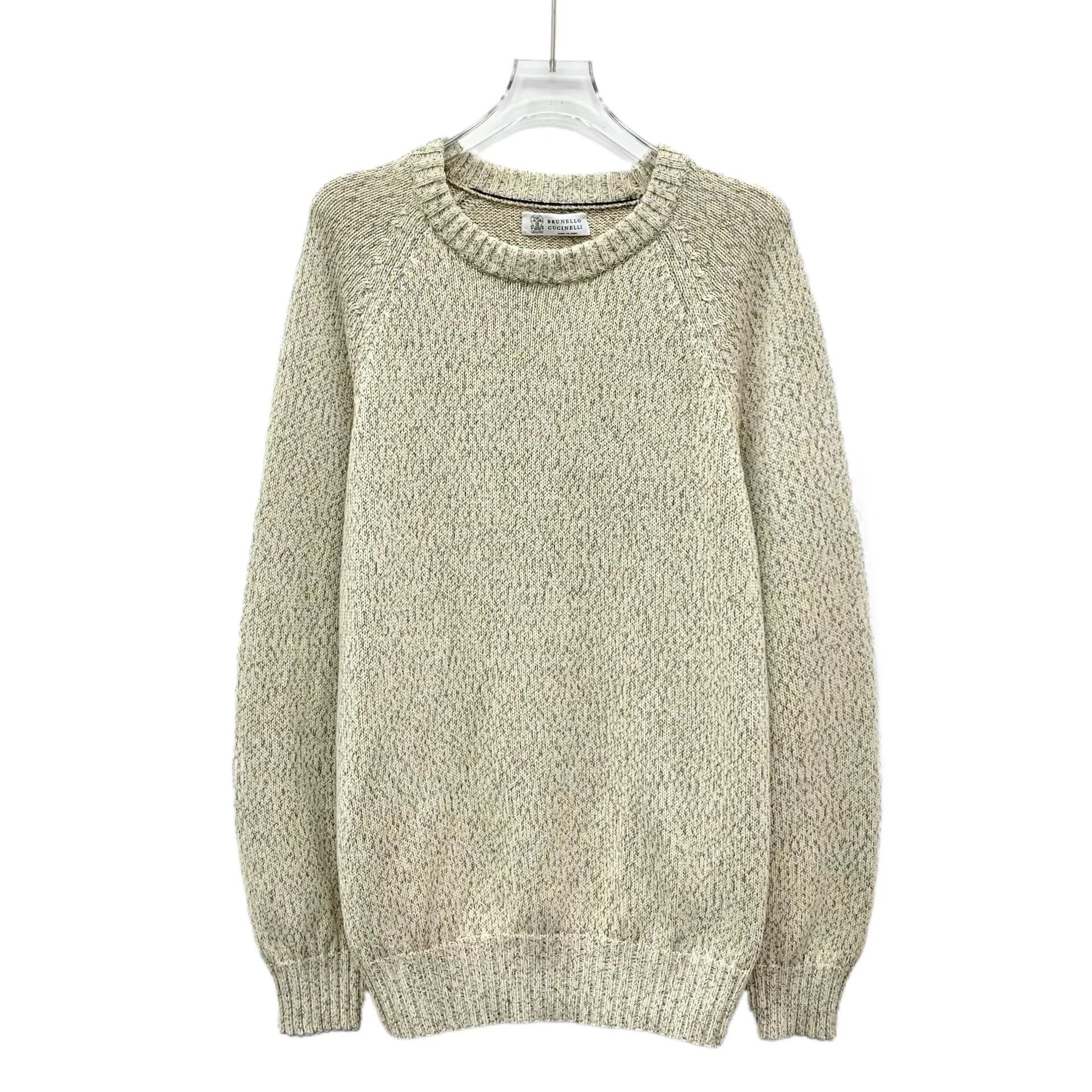 Brunello Cucinelli Brunello Cucinelli Beige Sweater L Men Size US L / EU 52-54 / 3 - 1 Thumbnail