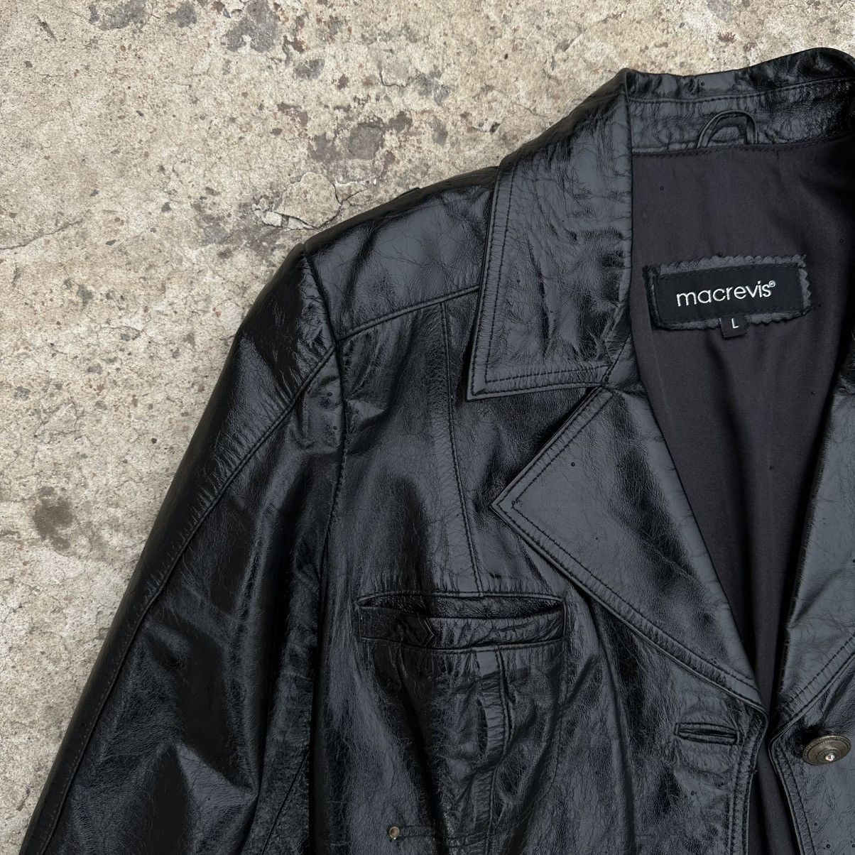 Japanese Brand Vintage Japanese Style Macrevis Leather Jacket Y2K 00s USA Size L / US 10 / IT 46 - 3 Thumbnail